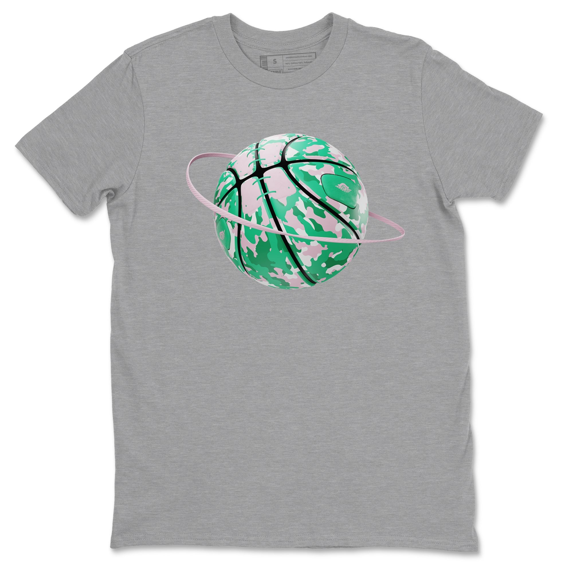 Dunk Low Medium Soft Pink Malachite shirt to match jordans Camo Basketball Planet sneaker tees Dunk Medium Soft Pink Malachite Drip Gear Zone unisex cotton Heather Grey 2 crew neck shirt