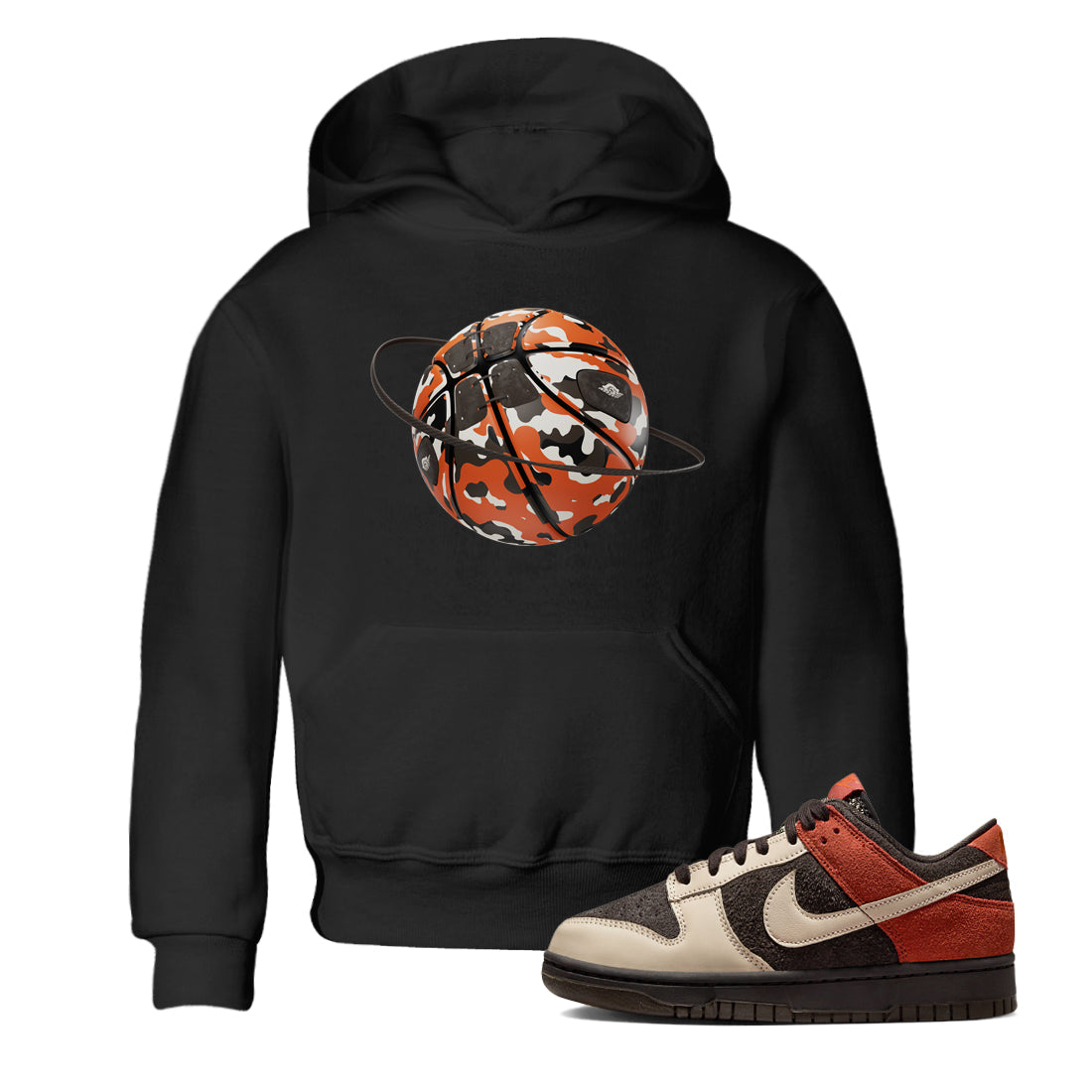 Dunk Red Panda shirt to match jordans Camo Basketball Planet sneaker tees Nike Dunk LowRed Panda Drip Gear Zone Baby Toddler Black 1 T-Shirt