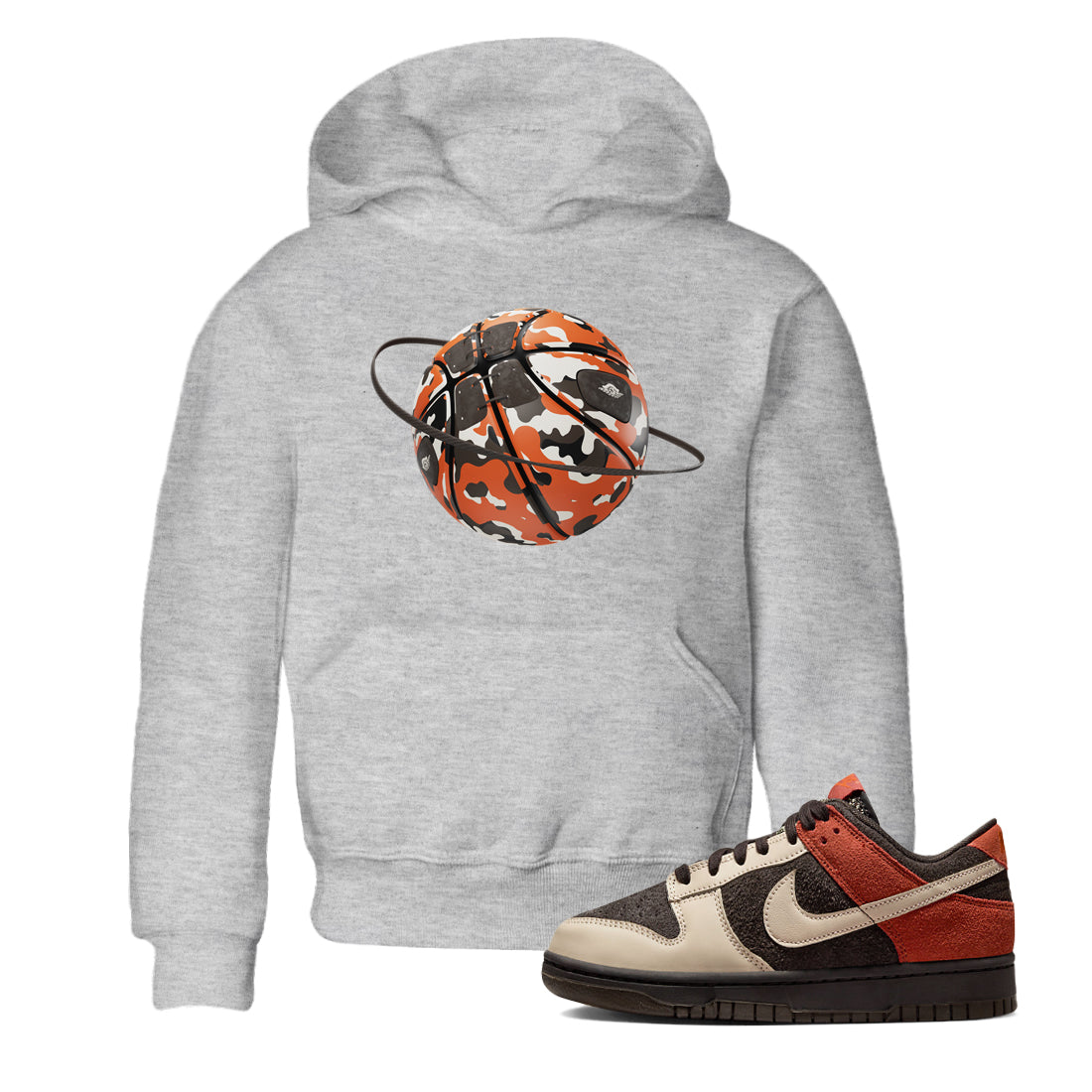 Dunk Red Panda shirt to match jordans Camo Basketball Planet sneaker tees Nike Dunk LowRed Panda Drip Gear Zone Baby Toddler Heather Grey 1 T-Shirt