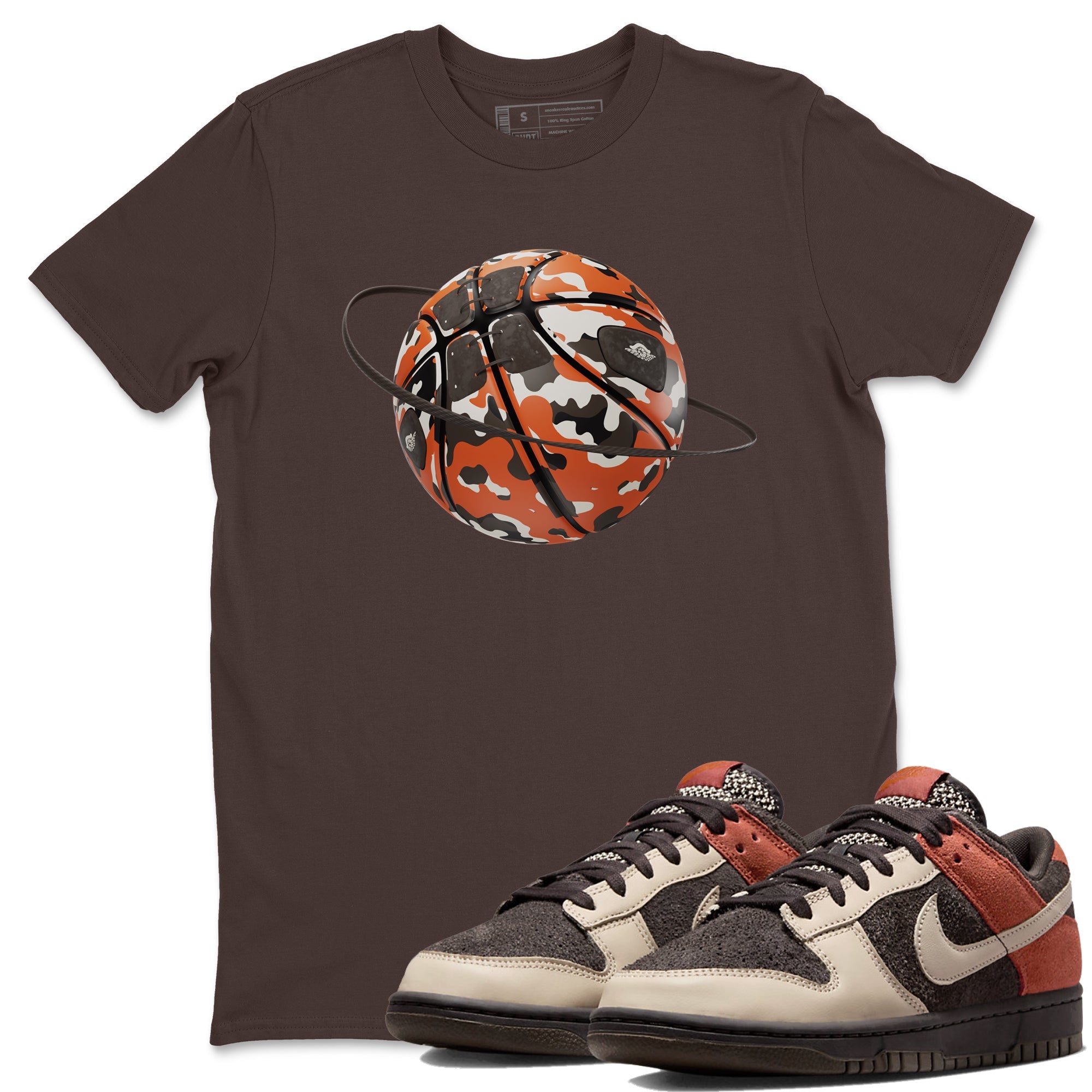 Dunk Red Panda shirt to match jordans Camo Basketball Planet sneaker tees Nike Dunk LowRed Panda Drip Gear Zone Unisex Dark Chocolate 1 T-Shirt