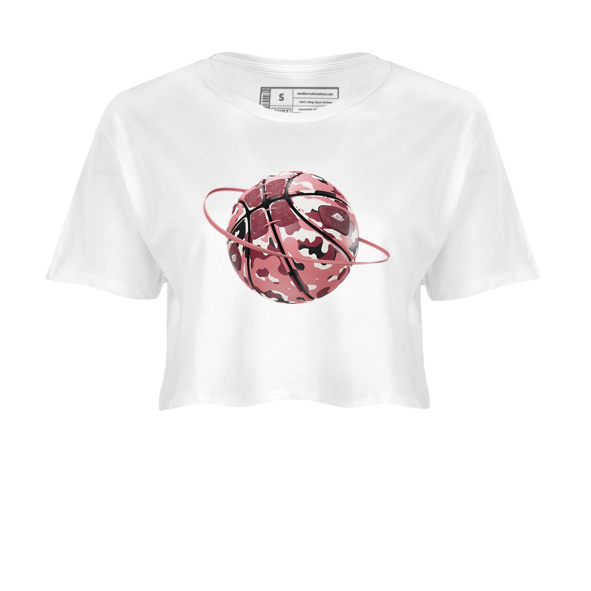 Dunk Valentines Day 2024 shirt to match jordans Camo Basketball Planet sneaker tees Dunk Happy Valentines Day 2024 Drip Gear Zone White 2 Crop T-Shirt