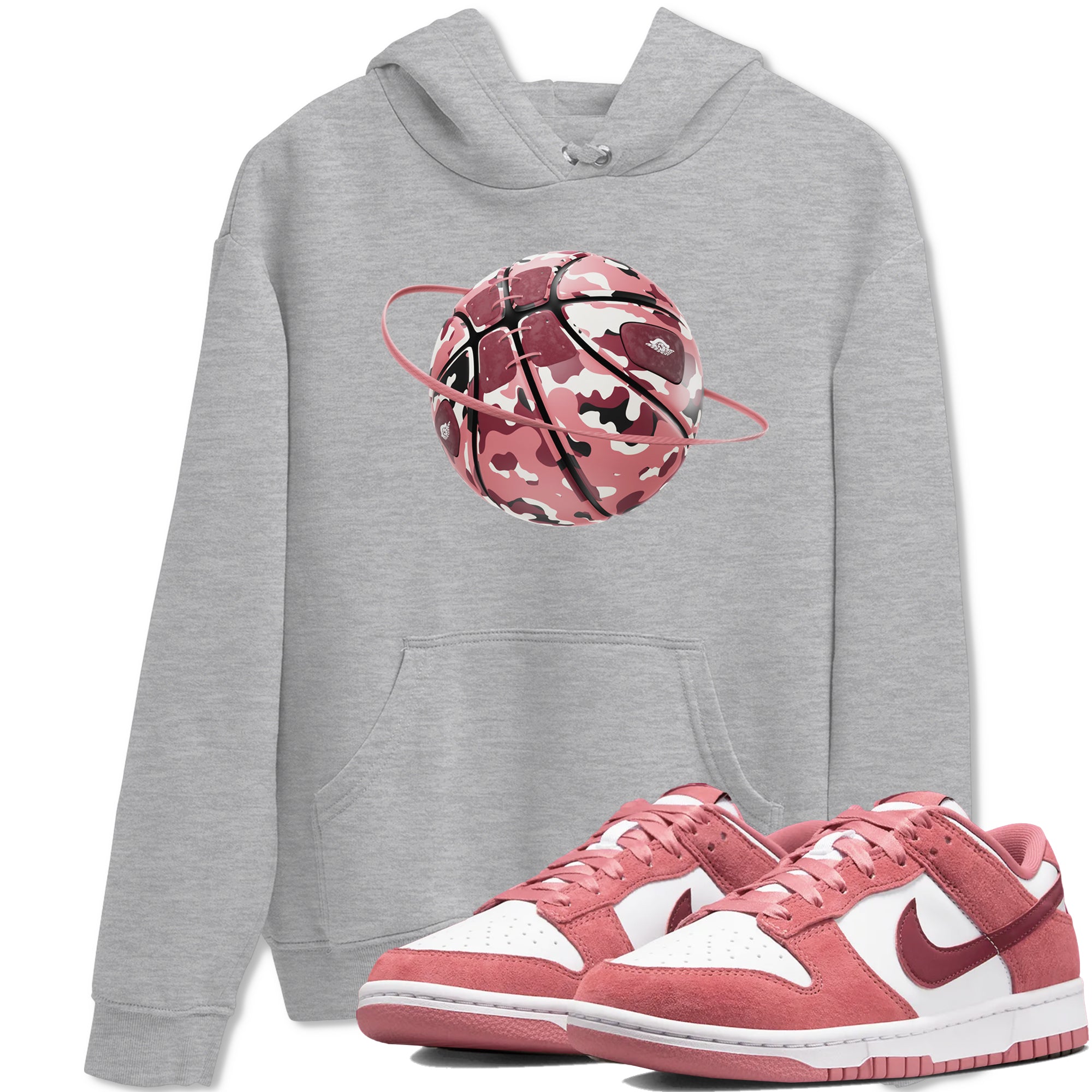 Dunk Valentines Day 2024 shirt to match jordans Camo Basketball Planet sneaker tees Dunk Happy Valentines Day 2024 Drip Gear Zone Unisex Heather Grey 1 T-Shirt