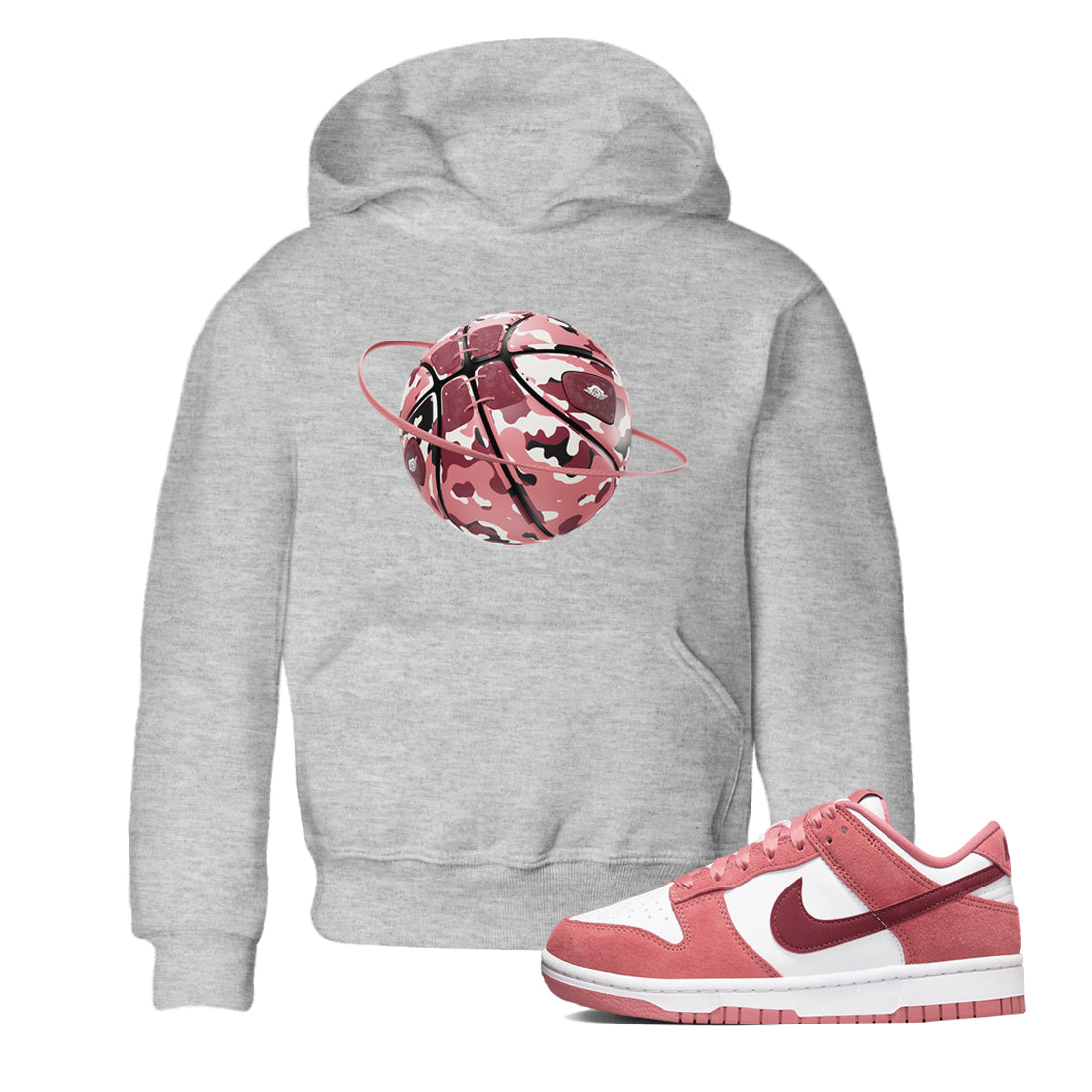 Dunk Valentines Day 2024 shirt to match jordans Camo Basketball Planet sneaker tees Dunk Happy Valentines Day 2024 Drip Gear Zone Baby Toddler Heather Grey 1 T-Shirt