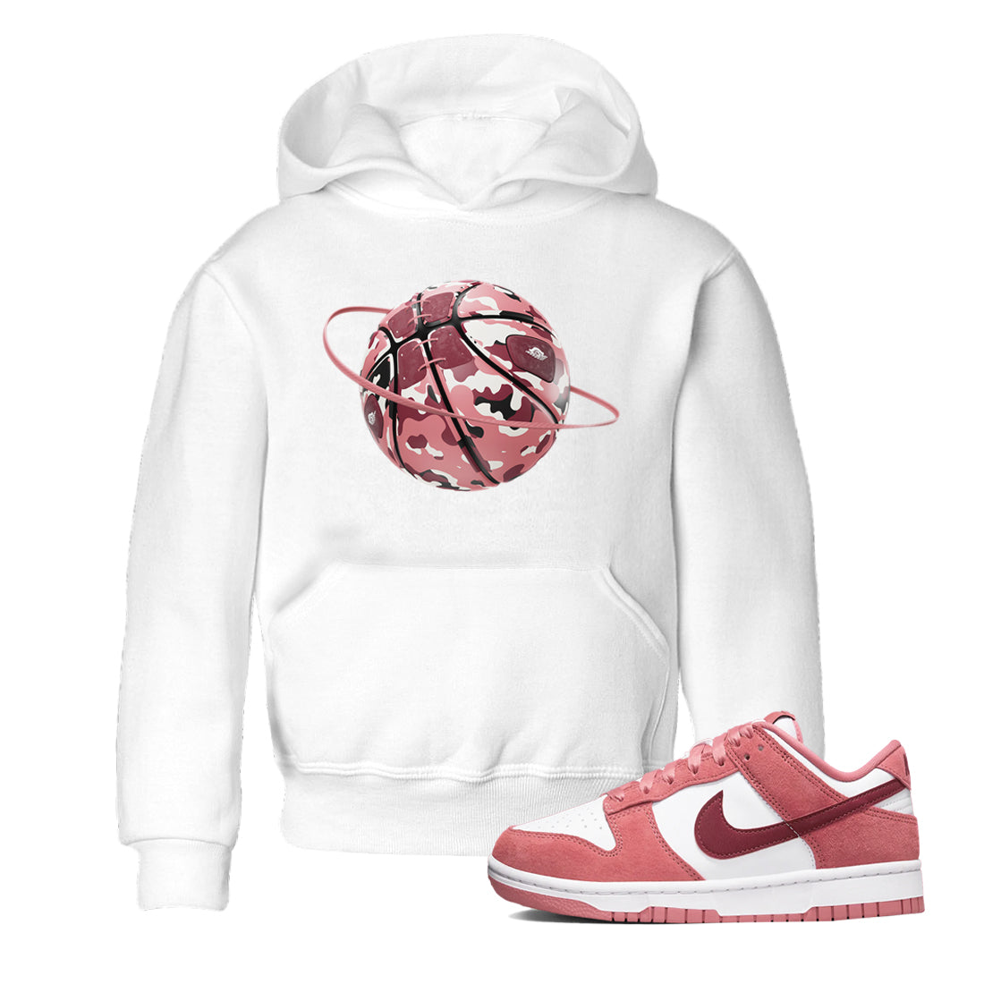 Dunk Valentines Day 2024 shirt to match jordans Camo Basketball Planet sneaker tees Dunk Happy Valentines Day 2024 Drip Gear Zone Baby Toddler White 1 T-Shirt