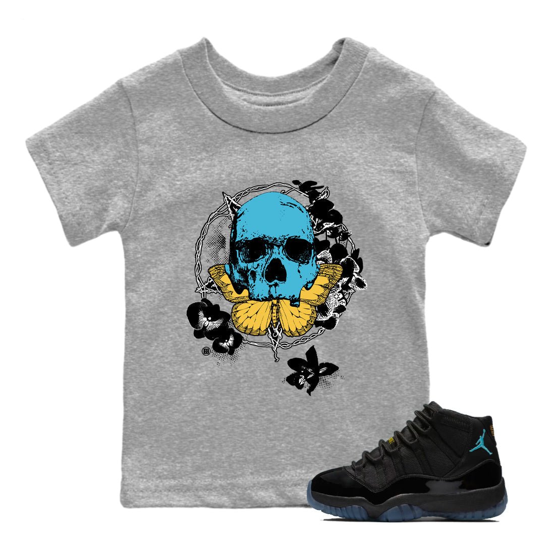 Sneaker Threads  Sneaker Tees To Match Air Jordan 11 Retro Gamma  Carpe Diem Skull Youth Graphic Tee Heather Grey 1. Perfect for Jordan releases 2025 colorways.