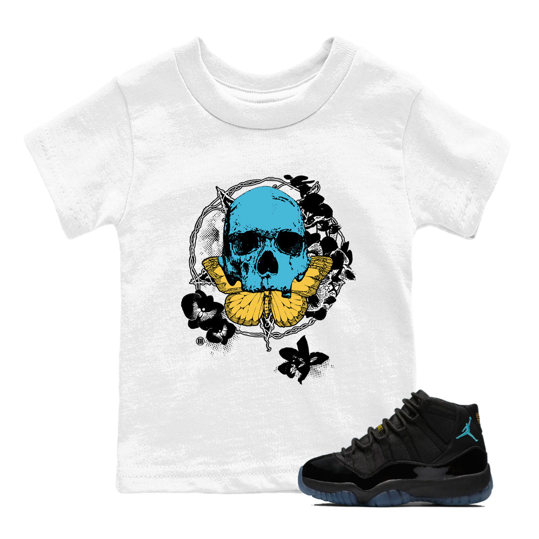 Sneaker Threads  Sneaker Tees To Match Air Jordan 11 Retro Gamma  Carpe Diem Skull Youth Graphic Tee White 1. Perfect for Jordan releases 2025 colorways.