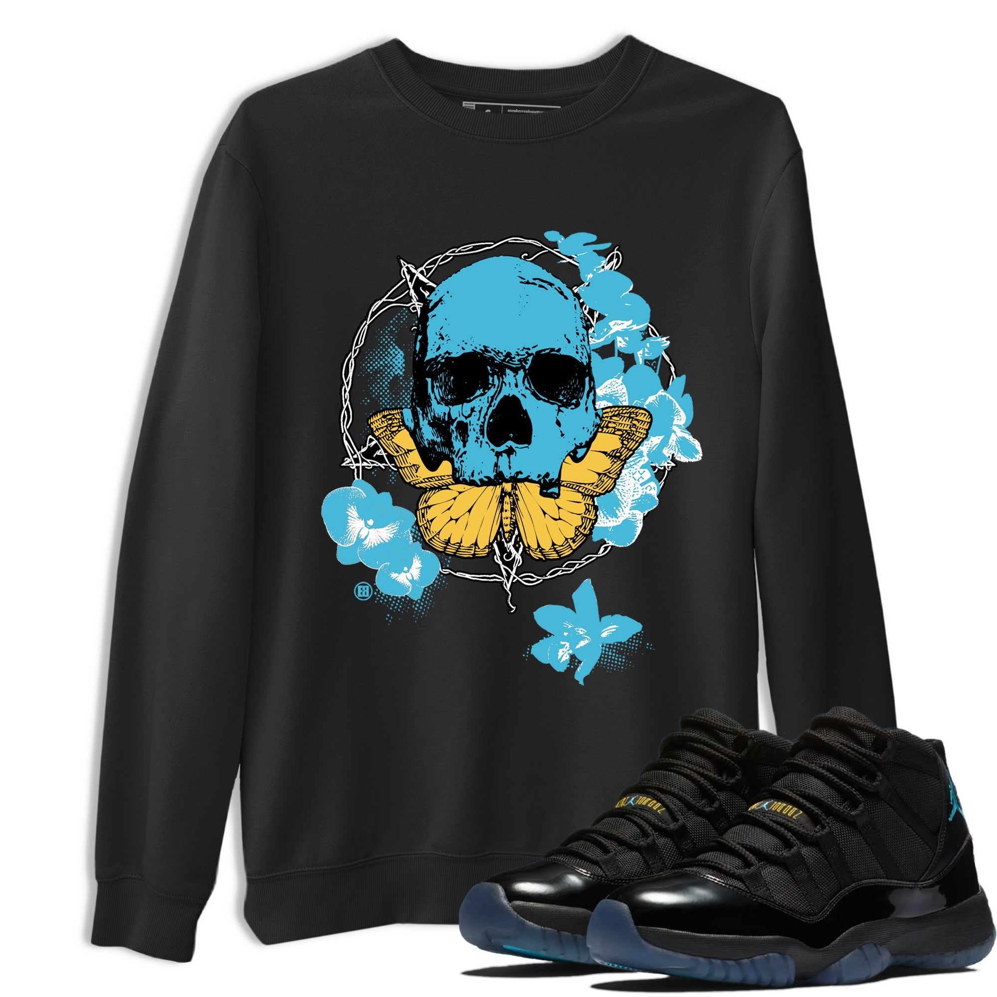 Sneaker Threads  Sneaker Tees To Match Air Jordan 11 Retro Gamma  Carpe Diem Skull Graphic Tee Black 1. Perfect for Jordan releases 2025 colorways.