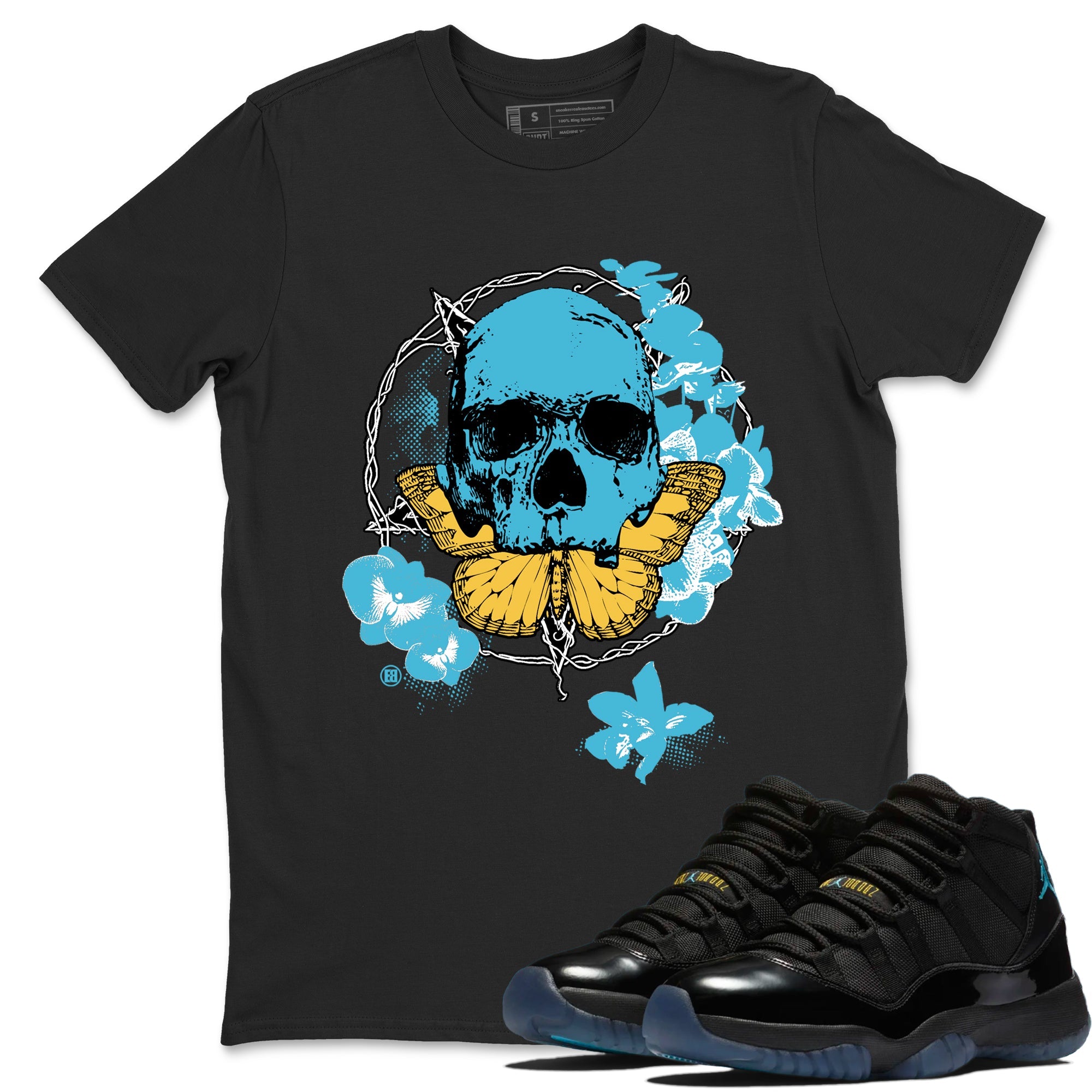Sneaker Threads  Sneaker Tees To Match Air Jordan 11 Retro Gamma  Carpe Diem Skull Graphic Tee Black 1. Perfect for Jordan releases 2025 colorways.