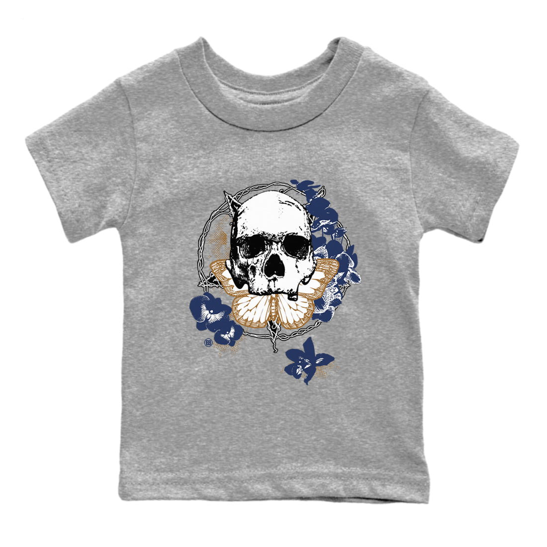 13s Midnight Navy shirts to match jordans Carpe Diem Skull sneaker match tees Air Jordan 13 Midnight Navy match shoes to clothes Drip Gear Zone Youth Baby Heather Grey 2 tee