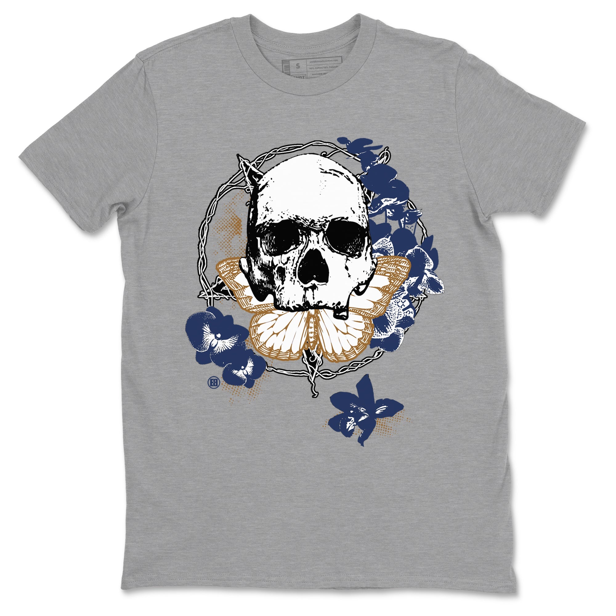 13s Midnight Navy shirts to match jordans Carpe Diem Skull sneaker match tees Air Jordan 13 Midnight Navy match shoes to clothes Drip Gear Zone unisex cotton Heather Grey 2 shirts
