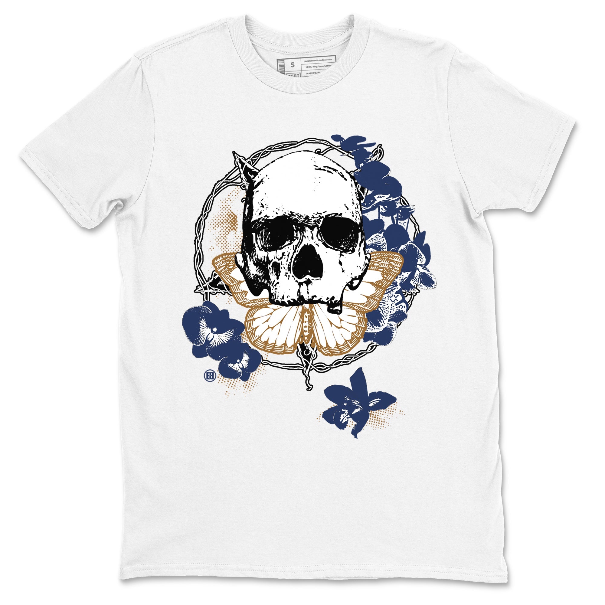13s Midnight Navy shirts to match jordans Carpe Diem Skull sneaker match tees Air Jordan 13 Midnight Navy match shoes to clothes Drip Gear Zone unisex cotton White 2 shirts