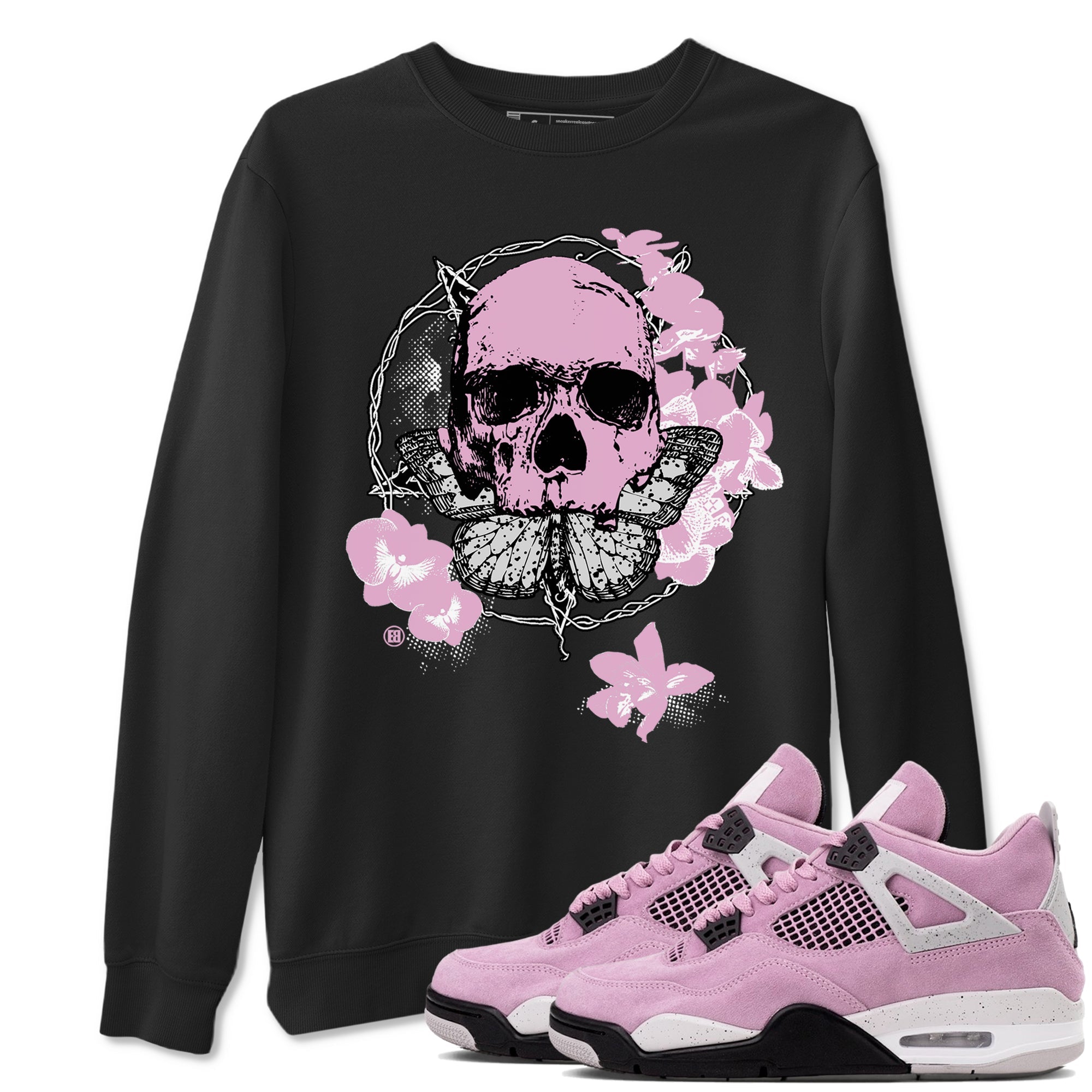 4s Orchid shirts to match jordans Carpe Diem Skull sneaker match tees Air Jordan 4 Orchid match shoes to clothes Drip Gear Zone unisex cotton Black 1 shirts