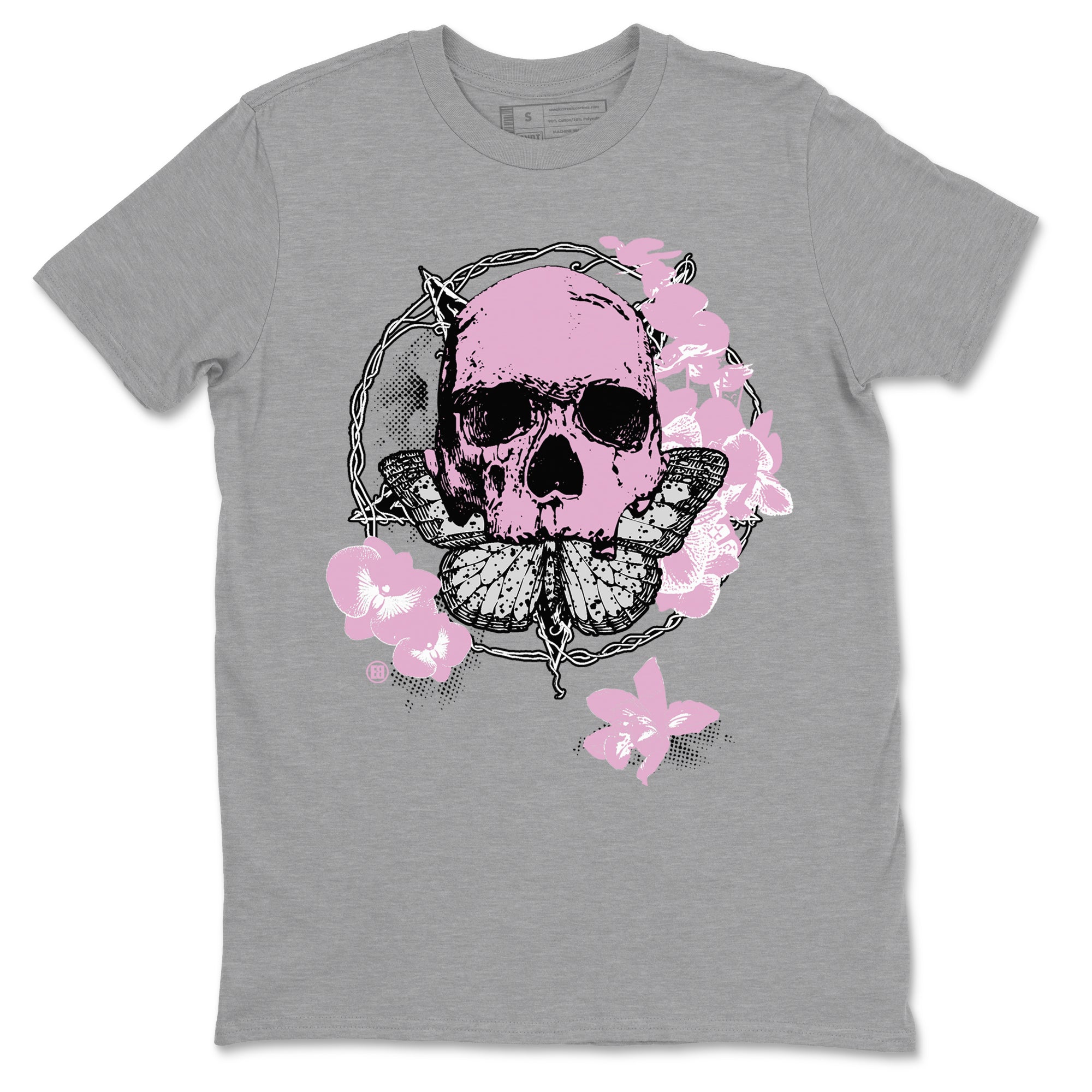 4s Orchid shirts to match jordans Carpe Diem Skull sneaker match tees Air Jordan 4 Orchid match shoes to clothes Drip Gear Zone unisex cotton Heather Grey 2 shirts
