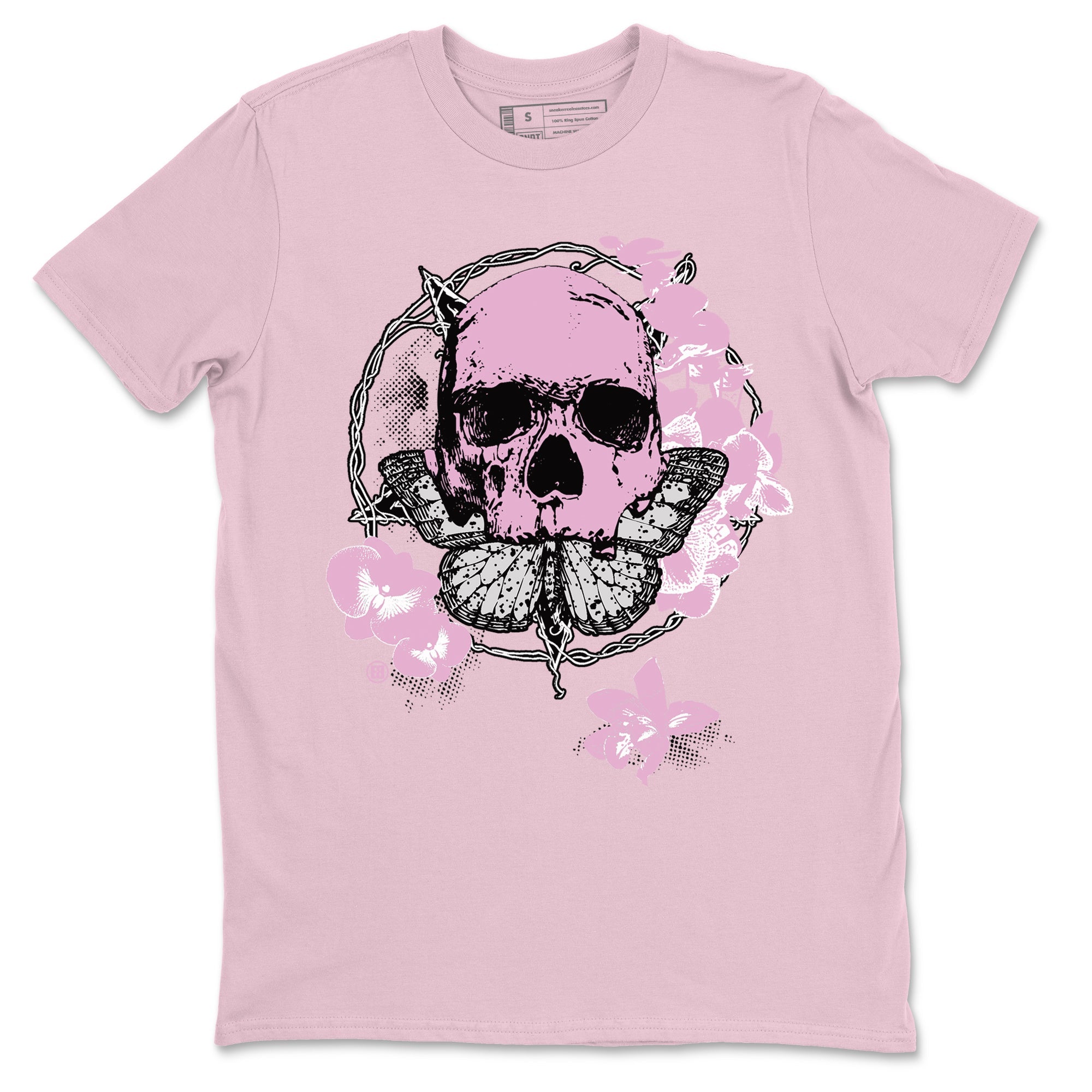4s Orchid shirts to match jordans Carpe Diem Skull sneaker match tees Air Jordan 4 Orchid match shoes to clothes Drip Gear Zone unisex cotton Pink 2 shirts
