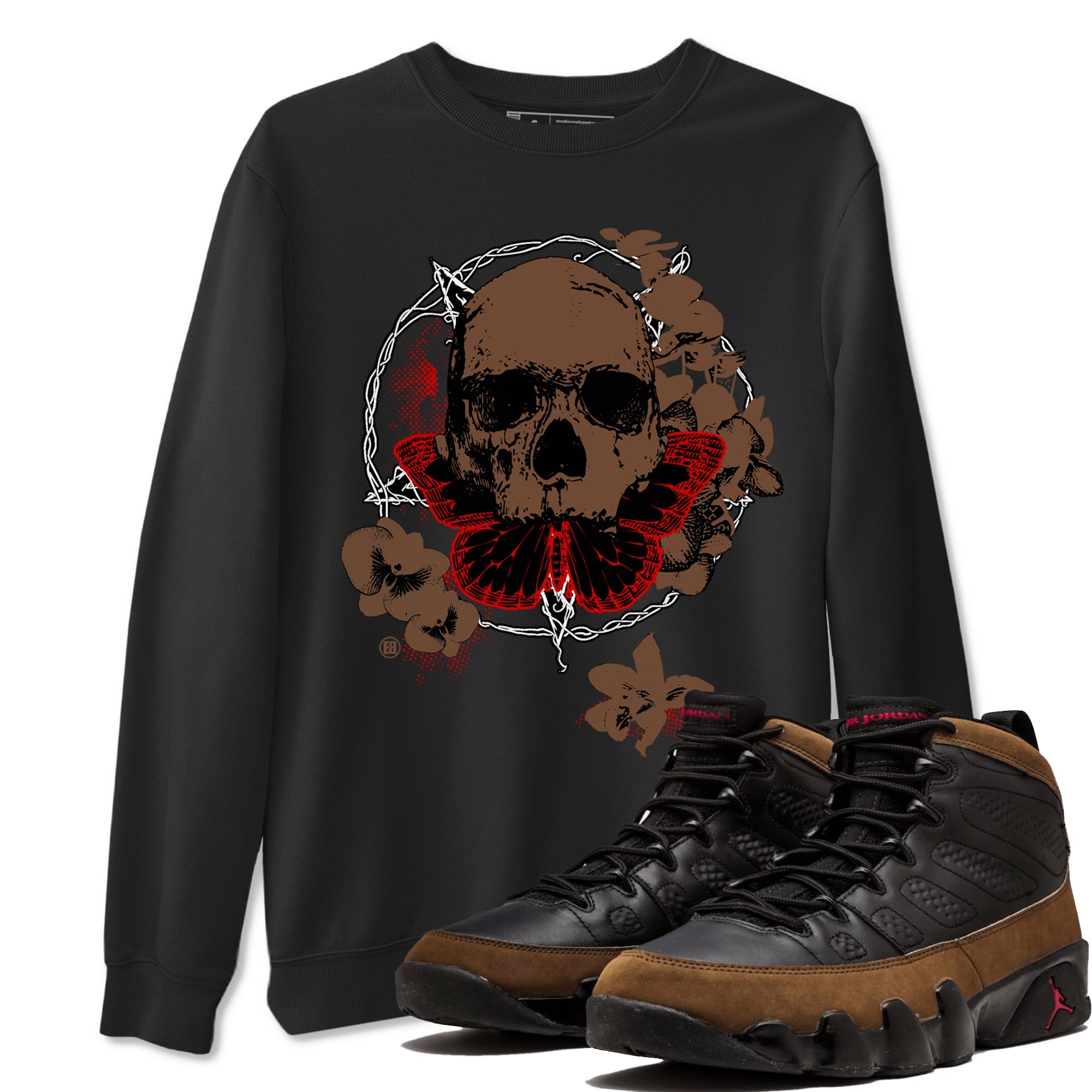 9s Olive shirts to match jordans Carpe Diem Skull sneaker match tees Air Jordan 9 Olive match shoes to clothes Drip Gear Zone unisex cotton Black 1 shirts