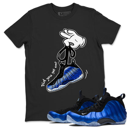 Air Foamposite One Royal shirts to match jordans Cartoon Hands sneaker match tees Foams One Royal match shoes to clothes Drip Gear Zone unisex cotton Black 1 shirts