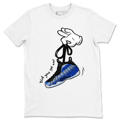 Air Foamposite One Royal shirts to match jordans Cartoon Hands sneaker match tees Foams One Royal match shoes to clothes Drip Gear Zone unisex cotton White 2 shirts