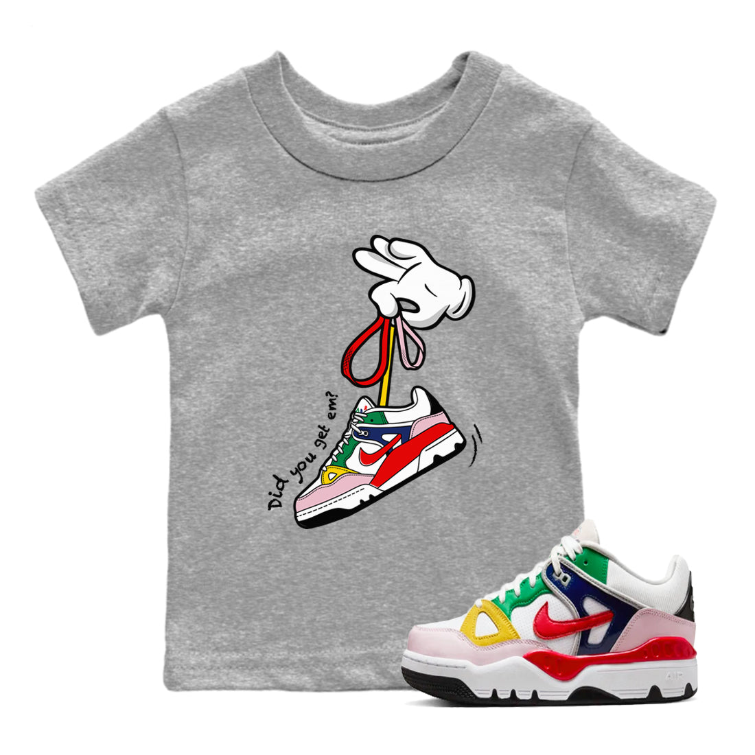 AF 3 Nigo shirtsto match jordans Cartoon Hands sneaker match tees Air Force 3 Low x Nigo Blue Void and Tour Yellow match shoes to clothes Drip Gear Zone Youth Baby Heather Grey 1 tee