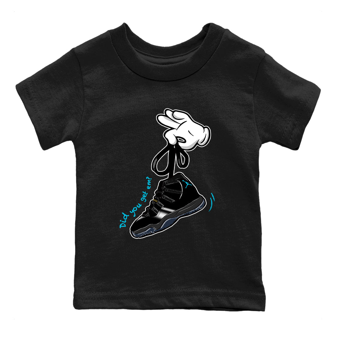 Sneaker Threads  Sneaker Tees To Match Air Jordan 11 Retro Gamma  Cartoon Hands Youth Graphic Tee Black 2. Perfect for Jordan releases 2025 colorways.