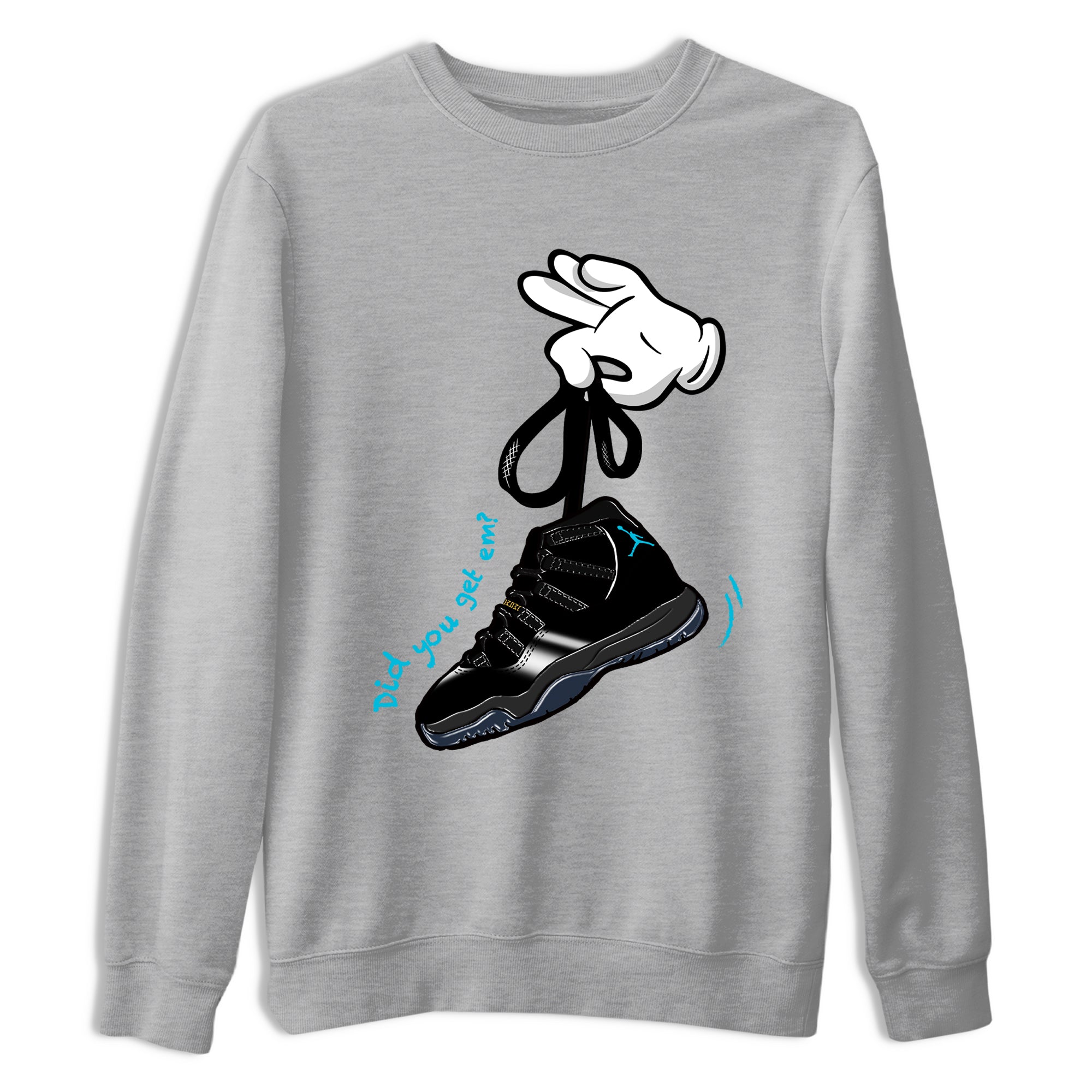 Sneaker Threads  Sneaker Tees To Match Air Jordan 11 Retro Gamma  Cartoon Hands Graphic Tee Heather Grey 2. Perfect for Jordan releases 2025 colorways.