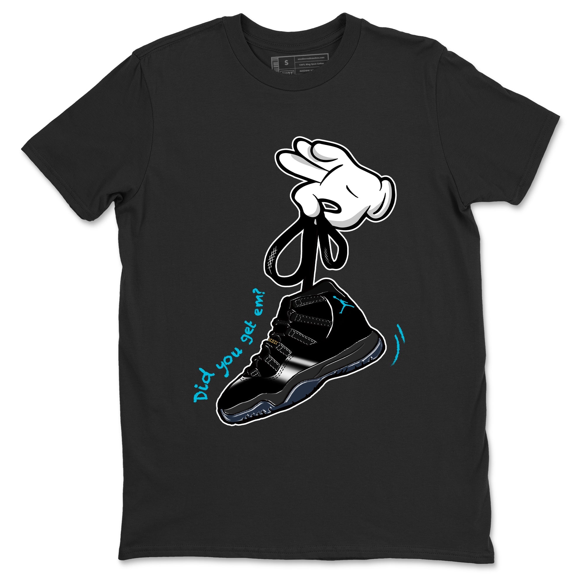 Sneaker Threads  Sneaker Tees To Match Air Jordan 11 Retro Gamma  Cartoon Hands Graphic Tee Black 2. Perfect for Jordan releases 2025 colorways.