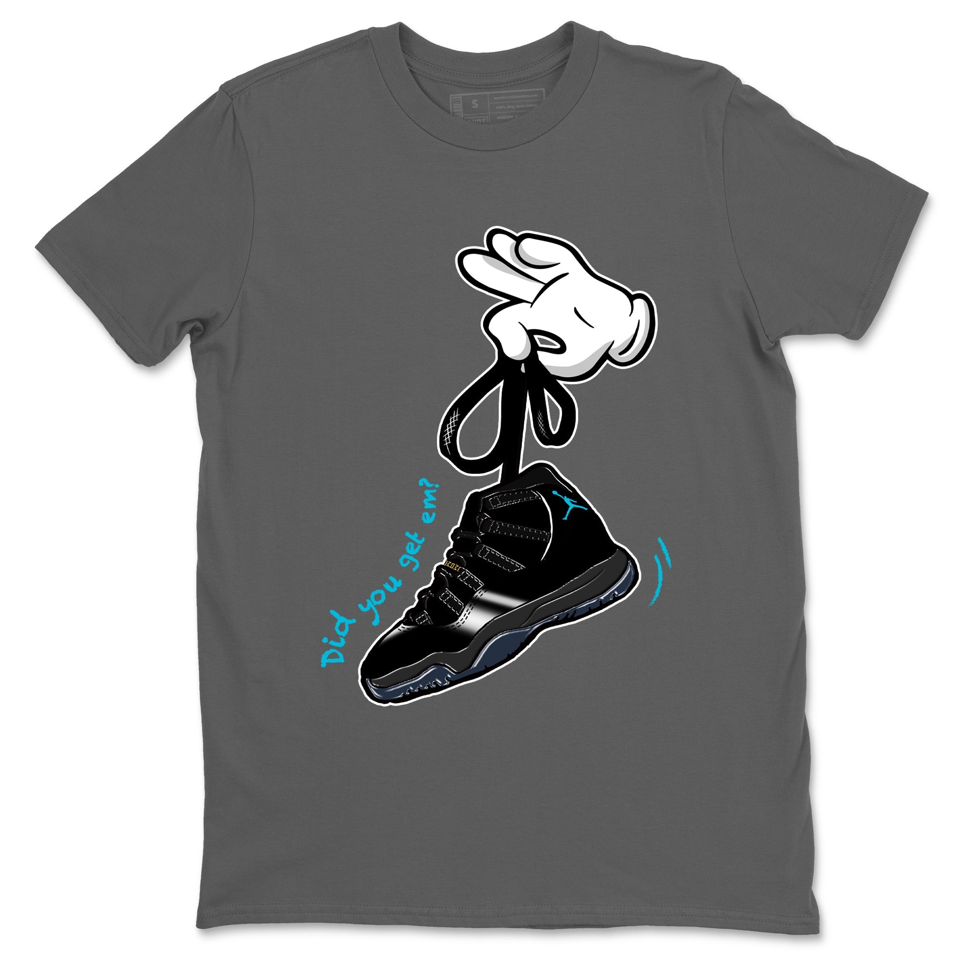 Sneaker Threads  Sneaker Tees To Match Air Jordan 11 Retro Gamma  Cartoon Hands Graphic Tee Cool Grey 2. Perfect for Jordan releases 2025 colorways.