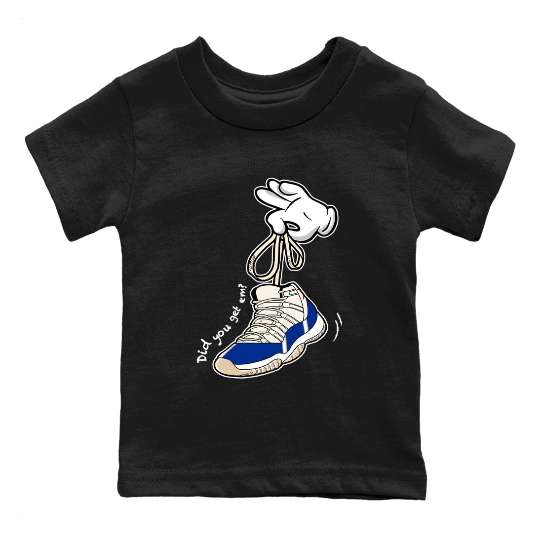 Sneaker Threads  Sneaker Tees To Match Air Jordan 11 Rare Air  Cartoon Hands Youth Graphic Tee Black 2. Perfect for Jordan releases 2025 colorways.