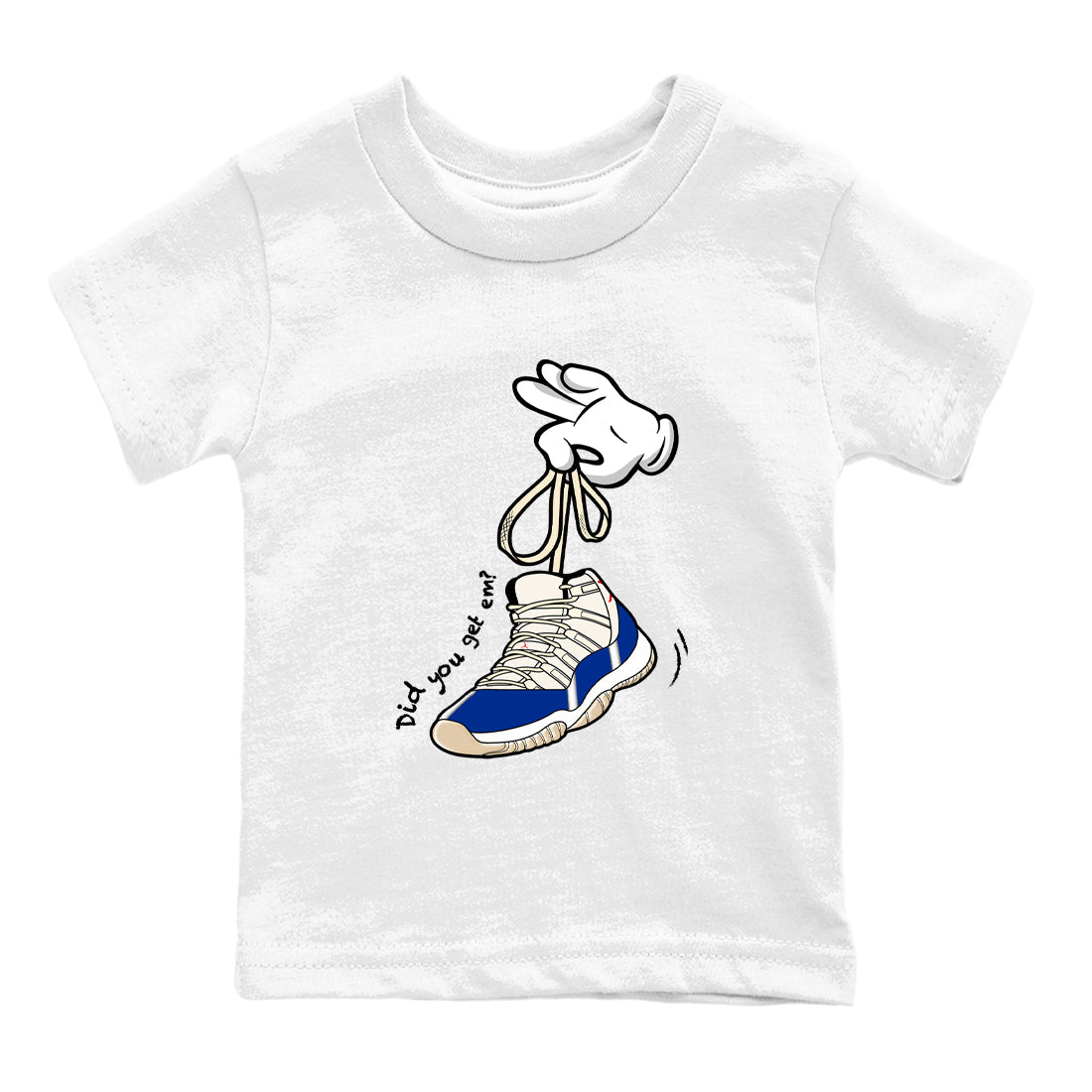 Sneaker Threads  Sneaker Tees To Match Air Jordan 11 Rare Air  Cartoon Hands Youth Graphic Tee White 2. Perfect for Jordan releases 2025 colorways.