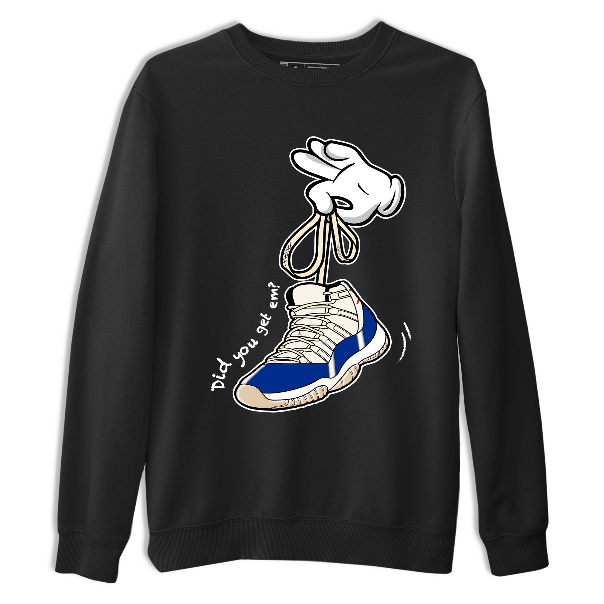 Sneaker Threads  Sneaker Tees To Match Air Jordan 11 Rare Air  Cartoon Hands Graphic Tee Black 2. Perfect for Jordan releases 2025 colorways.