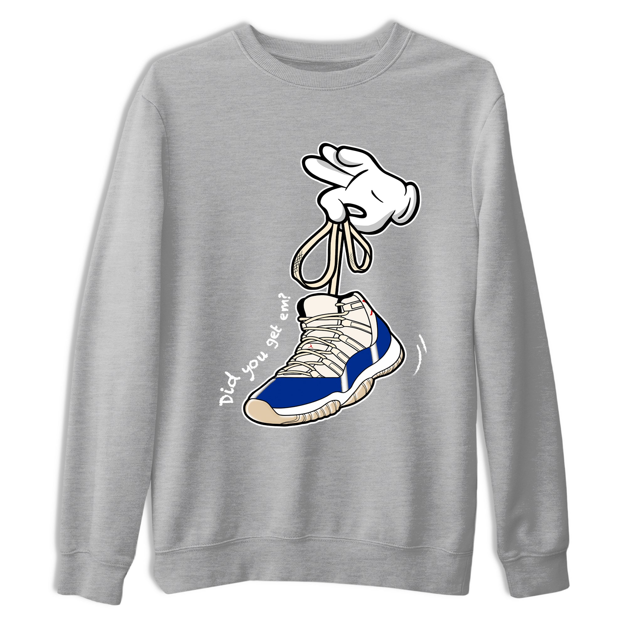 Sneaker Threads  Sneaker Tees To Match Air Jordan 11 Rare Air  Cartoon Hands Graphic Tee Heather Grey 2. Perfect for Jordan releases 2025 colorways.