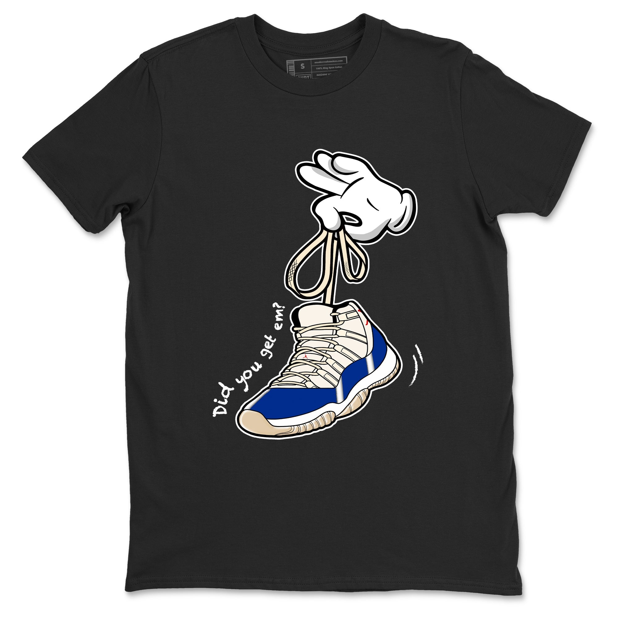 Sneaker Threads  Sneaker Tees To Match Air Jordan 11 Rare Air  Cartoon Hands Graphic Tee Black 2. Perfect for Jordan releases 2025 colorways.