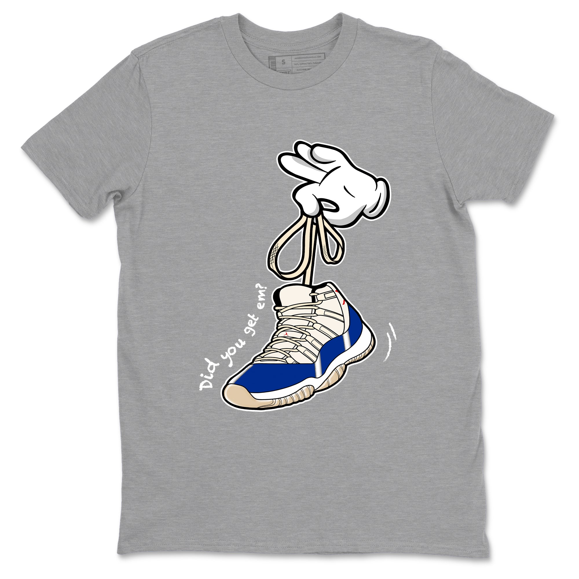 Sneaker Threads  Sneaker Tees To Match Air Jordan 11 Rare Air  Cartoon Hands Graphic Tee Heather Grey 2. Perfect for Jordan releases 2025 colorways.