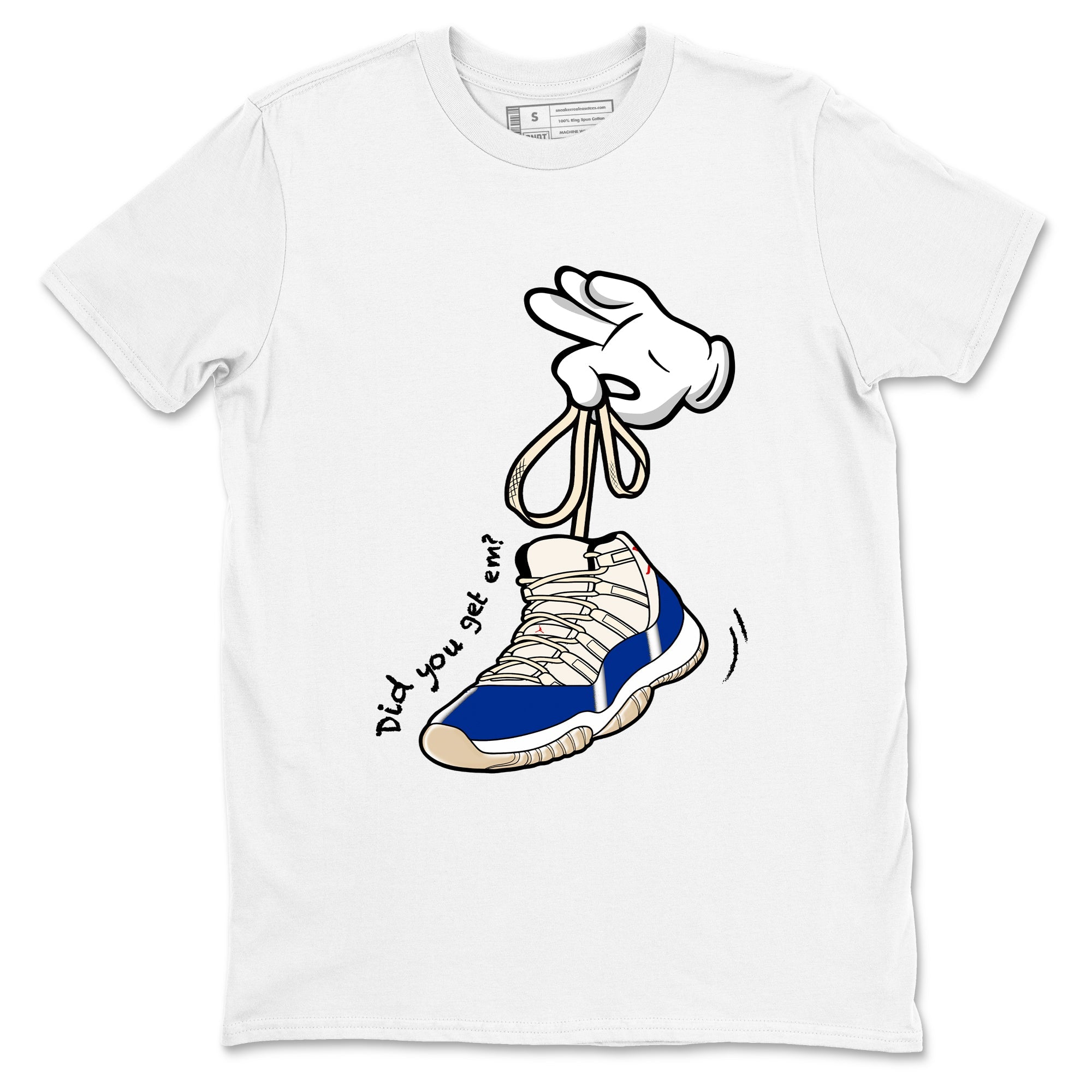 Sneaker Threads  Sneaker Tees To Match Air Jordan 11 Rare Air  Cartoon Hands Graphic Tee White 2. Perfect for Jordan releases 2025 colorways.