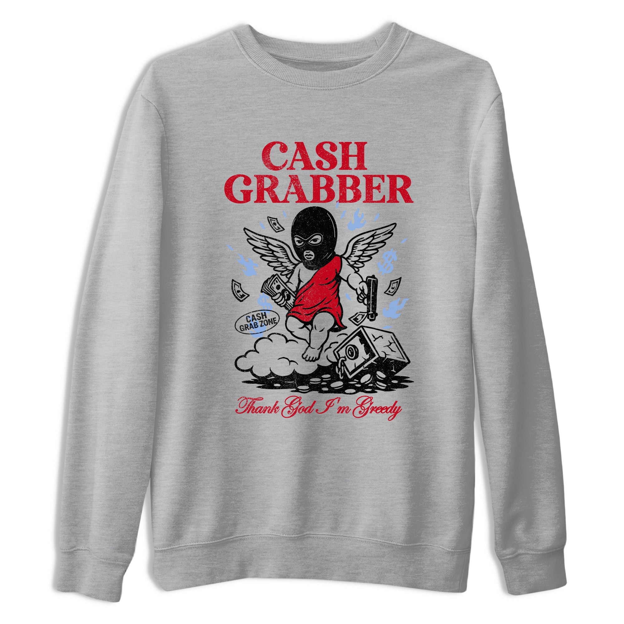 Sneaker match tees  Sneaker Tees To Match Air Jordan 5 Fire Red Shoes  Cash Grabber Tee Heather Grey 2
