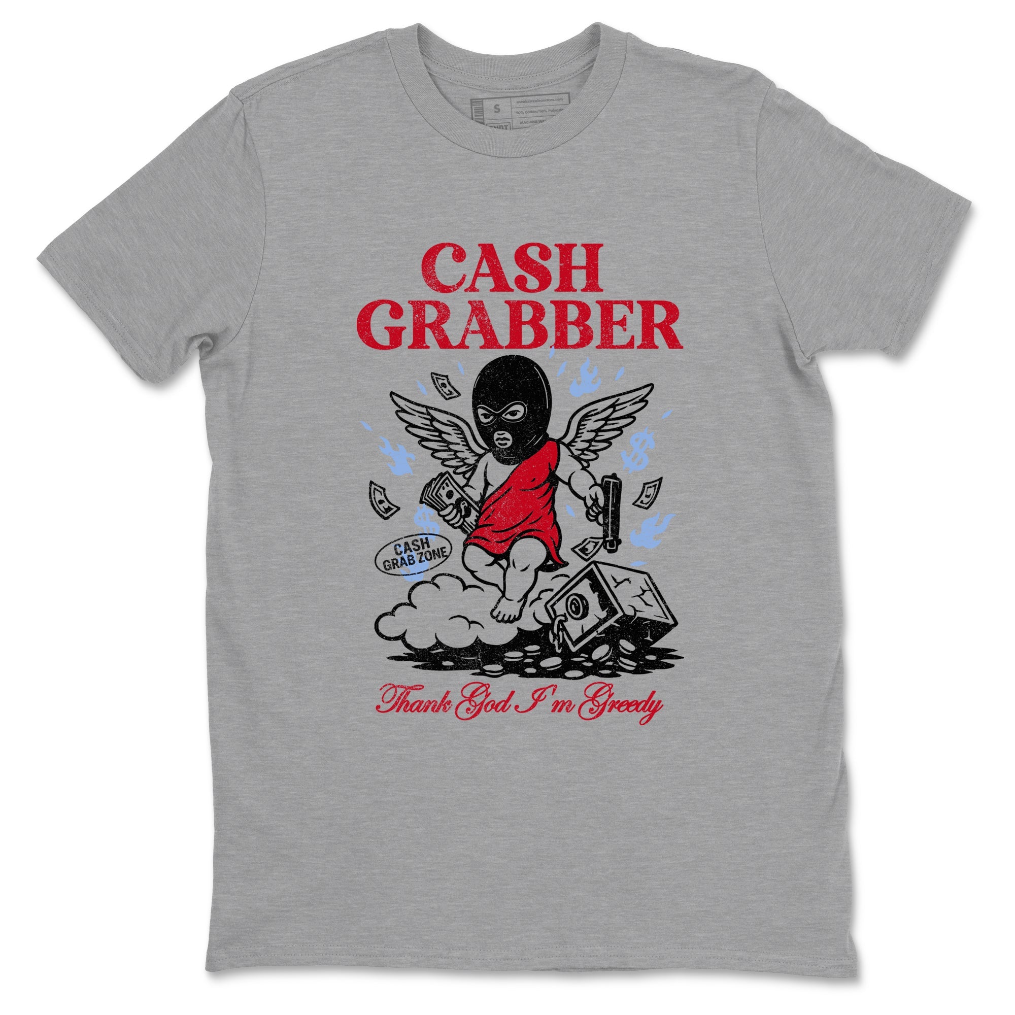 Sneaker match tees  Sneaker Tees To Match Air Jordan 5 Fire Red Shoes  Cash Grabber Tee Heather Grey 2