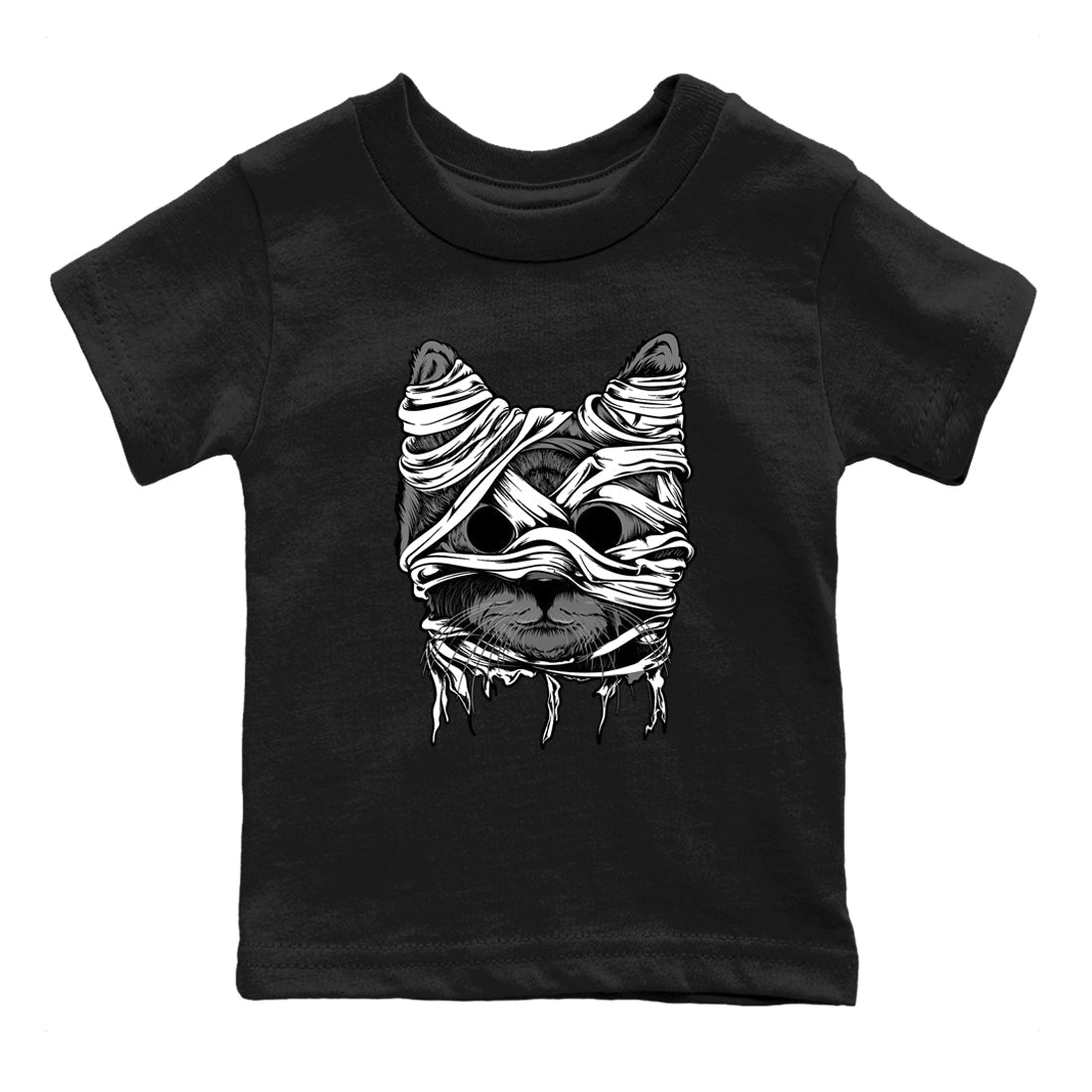 4s Fear shirts to match jordans Cat Mummy sneaker match tees Air Jordan 4 Fear match shoes to clothes Drip Gear Zone Youth Baby Black 2 tee