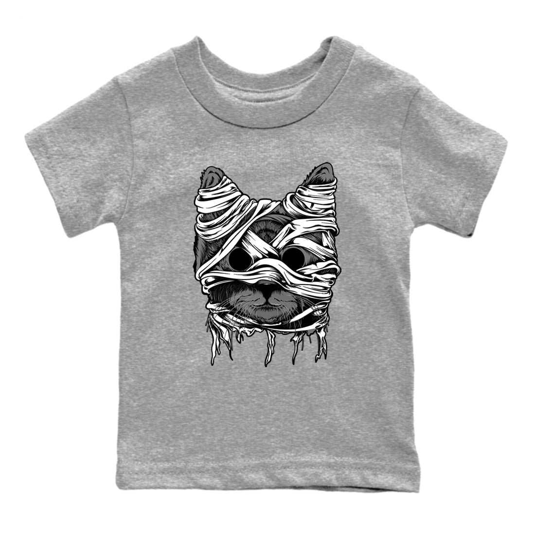4s Fear shirts to match jordans Cat Mummy sneaker match tees Air Jordan 4 Fear match shoes to clothes Drip Gear Zone Youth Baby Heather Grey 2 tee