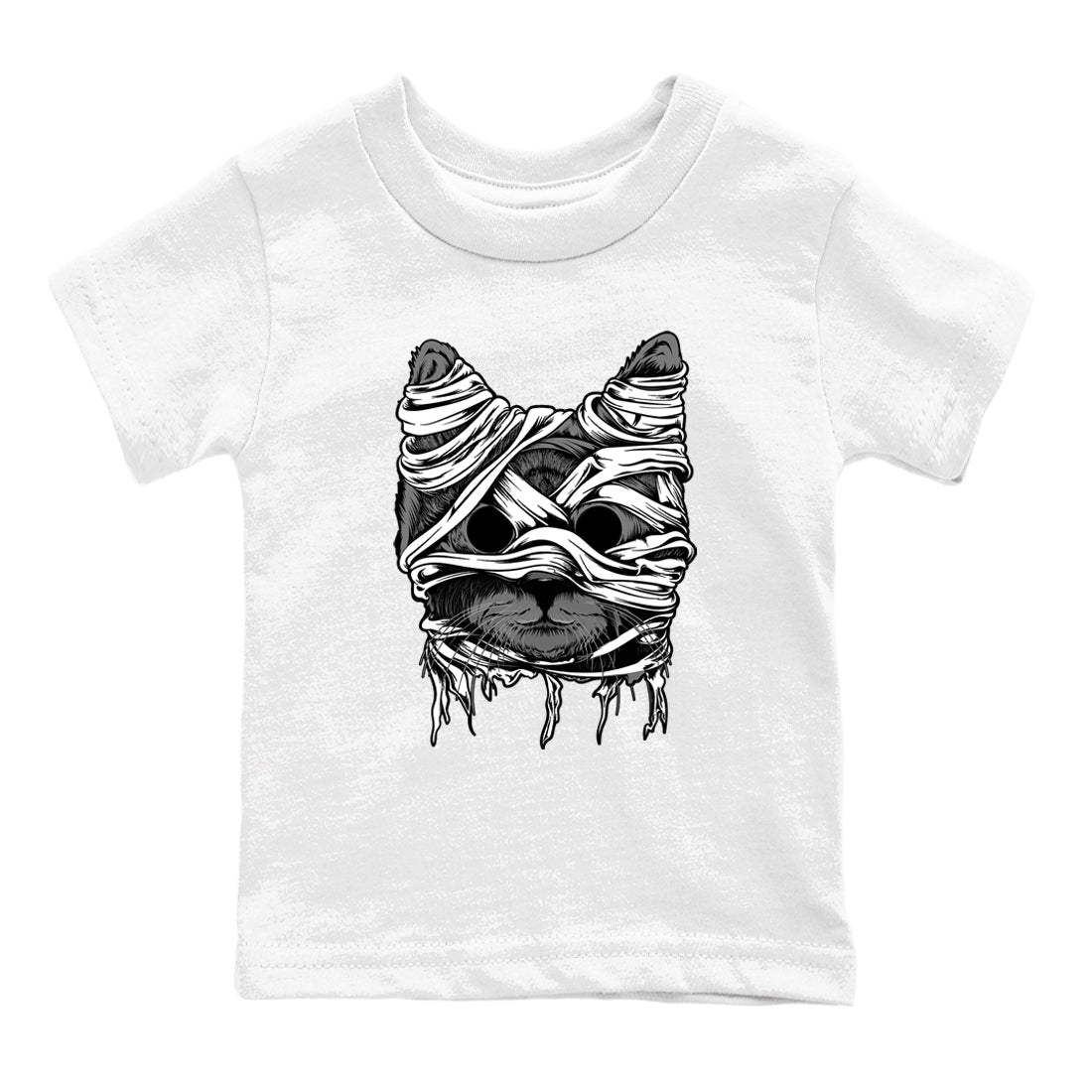 4s Fear shirts to match jordans Cat Mummy sneaker match tees Air Jordan 4 Fear match shoes to clothes Drip Gear Zone Youth Baby White 2 tee