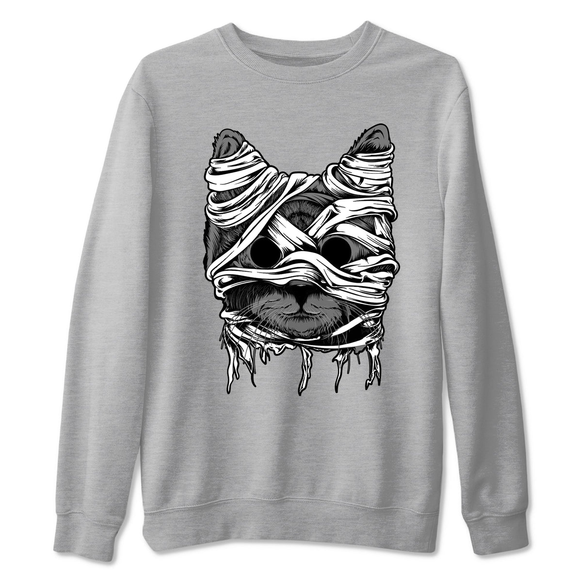 4s Fear shirts to match jordans Cat Mummy sneaker match tees Air Jordan 4 Fear match shoes to clothes Drip Gear Zone unisex cotton Heather Grey 2 shirts