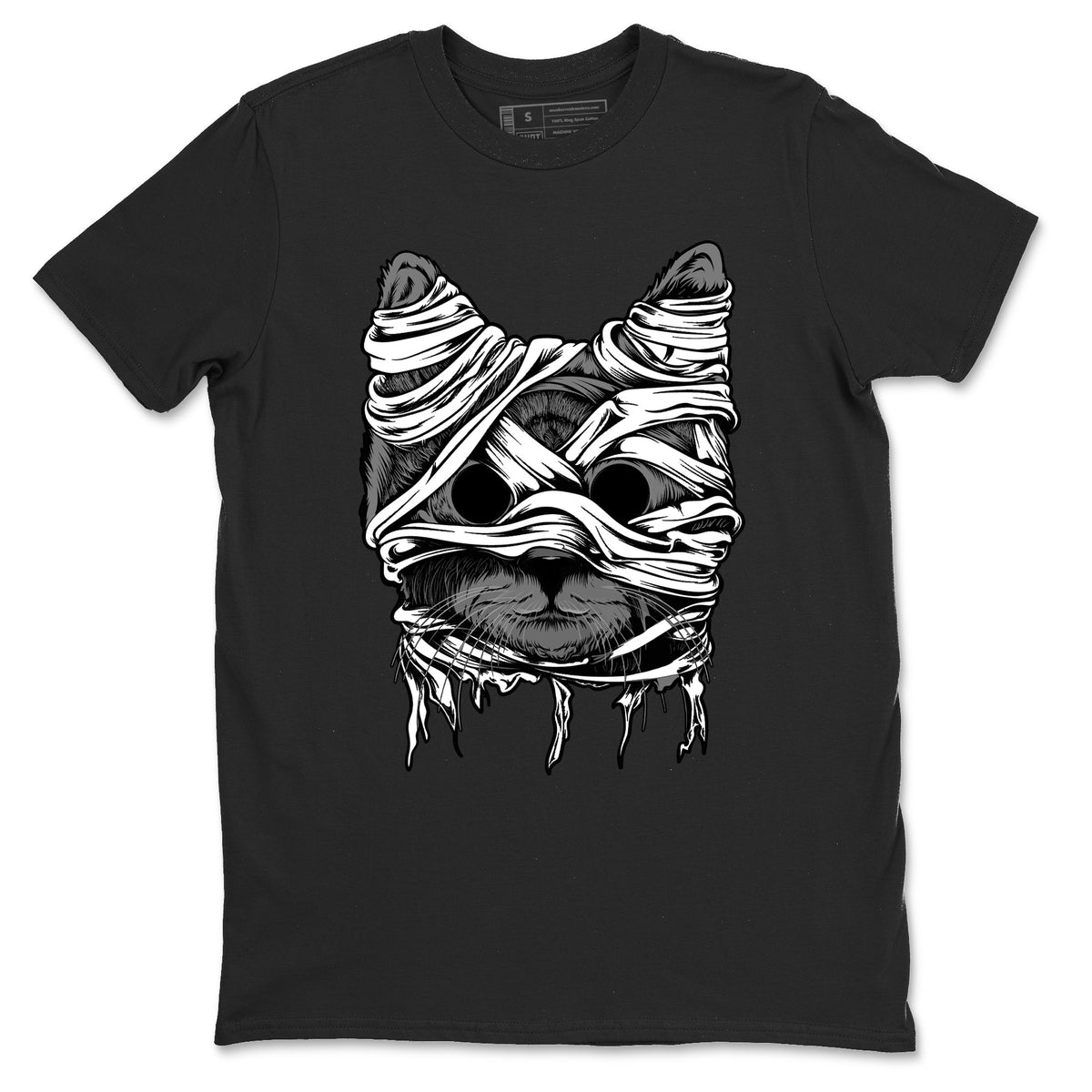4s Fear shirts to match jordans Cat Mummy sneaker match tees Air Jordan 4 Fear match shoes to clothes Drip Gear Zone unisex cotton Black 2 shirts