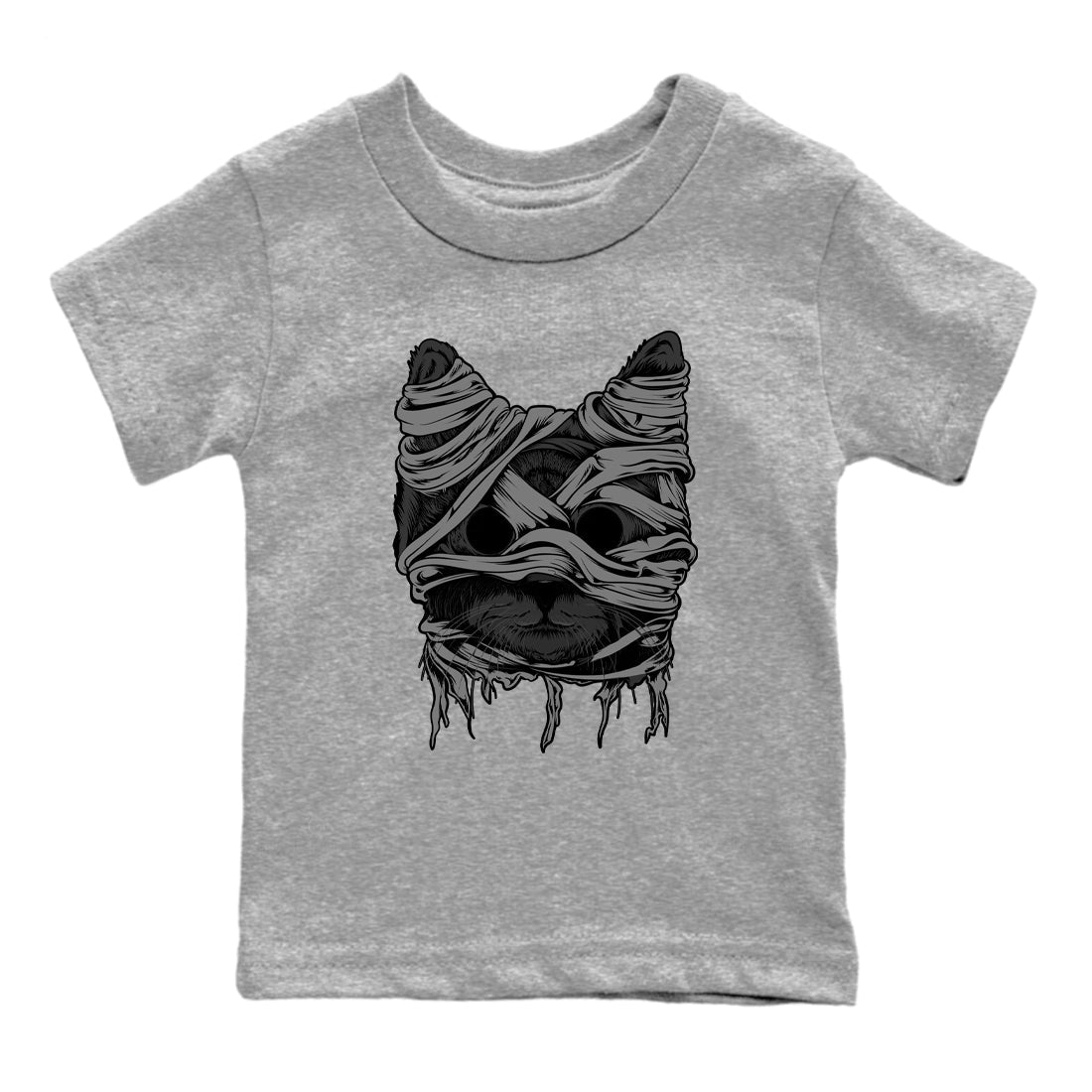 5s Black Cat shirts to match jordans Cat Mummy sneaker match tees Air Jordan 5 Black Cat match shoes to clothes Drip Gear Zone Youth Baby Heather Grey 2 tee