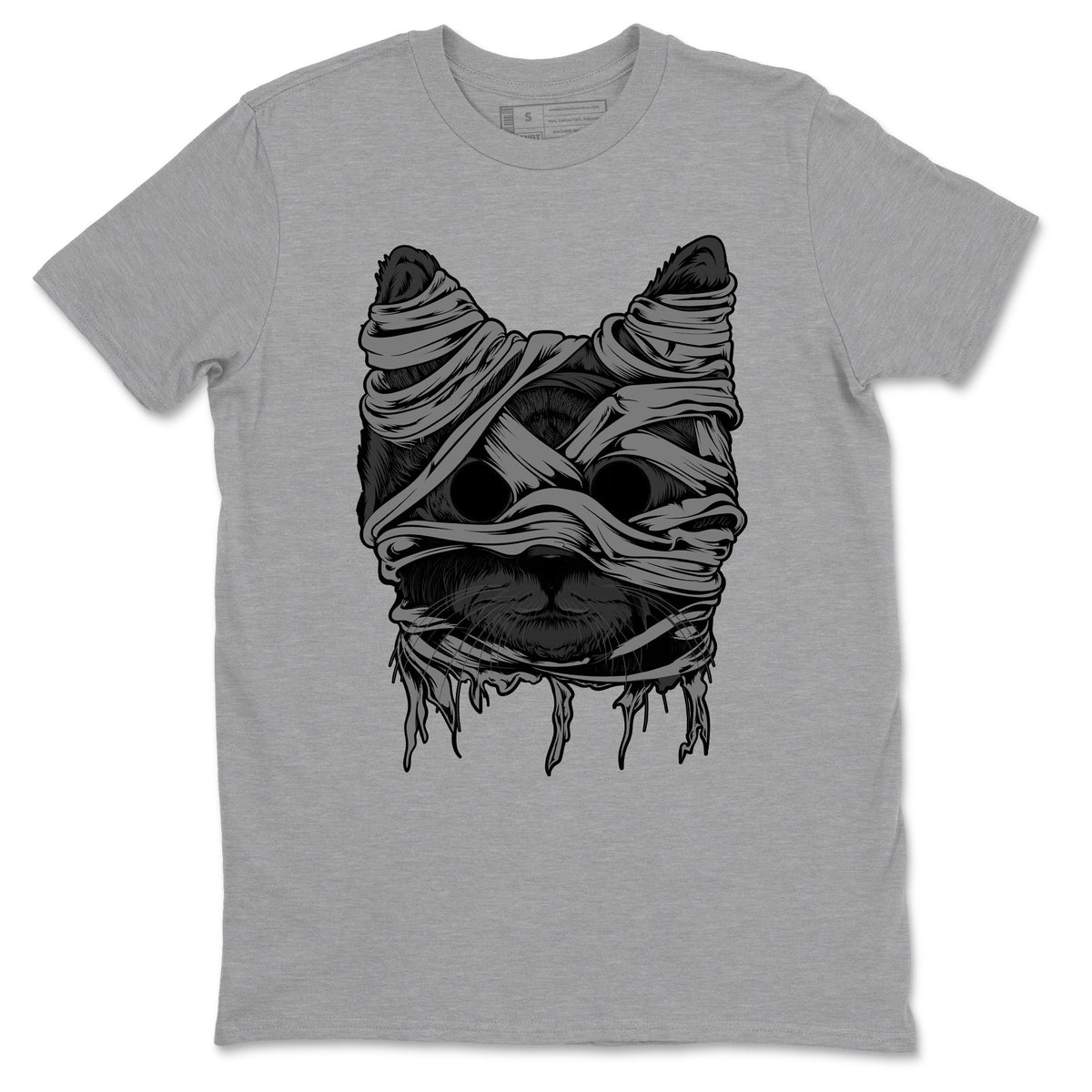 5s Black Cat shirts to match jordans Cat Mummy sneaker match tees Air Jordan 5 Black Cat match shoes to clothes Drip Gear Zone unisex cotton Heather Grey 2 shirts