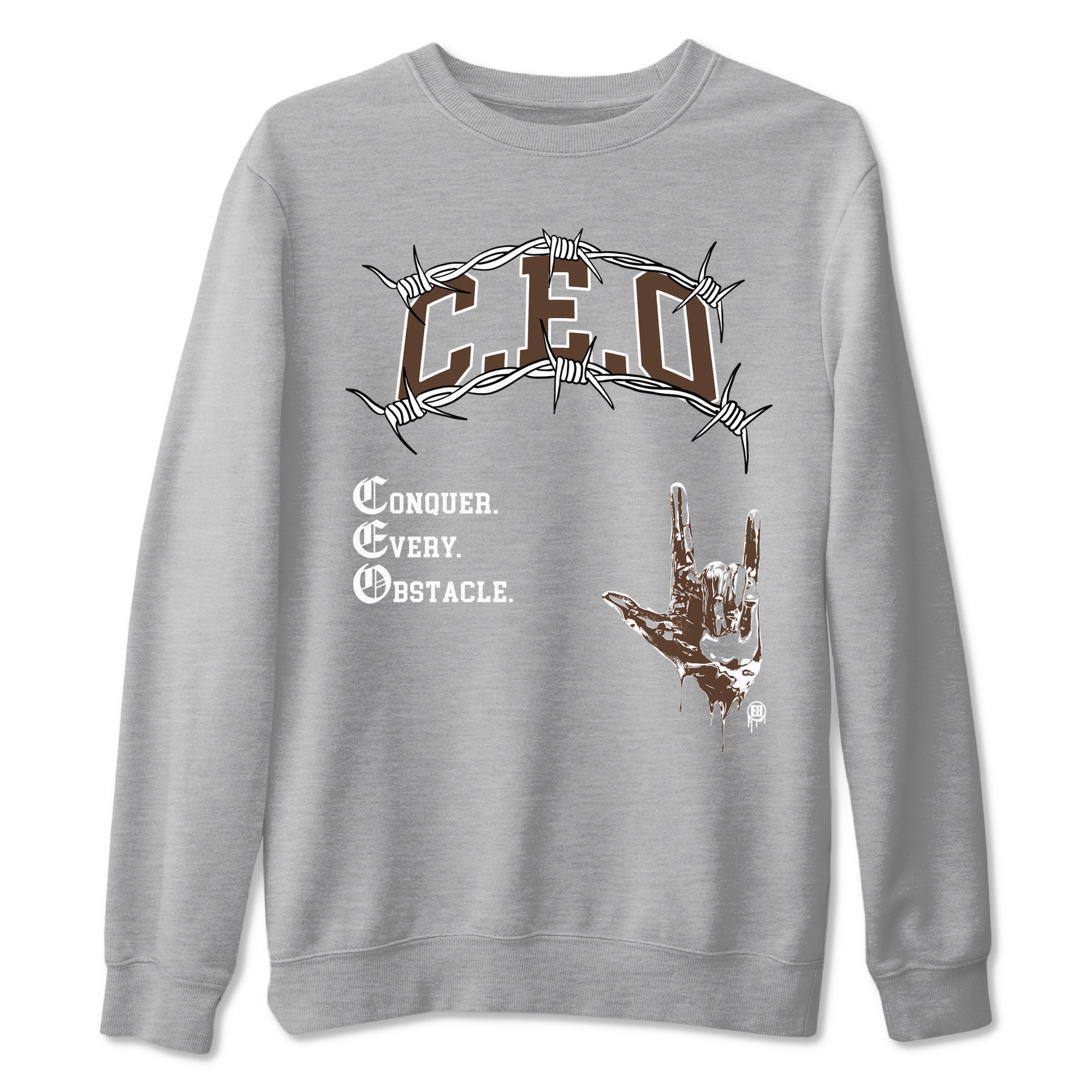 12s Baroque Brown shirts to match jordans CEO sneaker match tees Air Jordan 12 Baroque Brown match shoes to clothes Drip Gear Zone unisex cotton Heather Grey 2 shirts