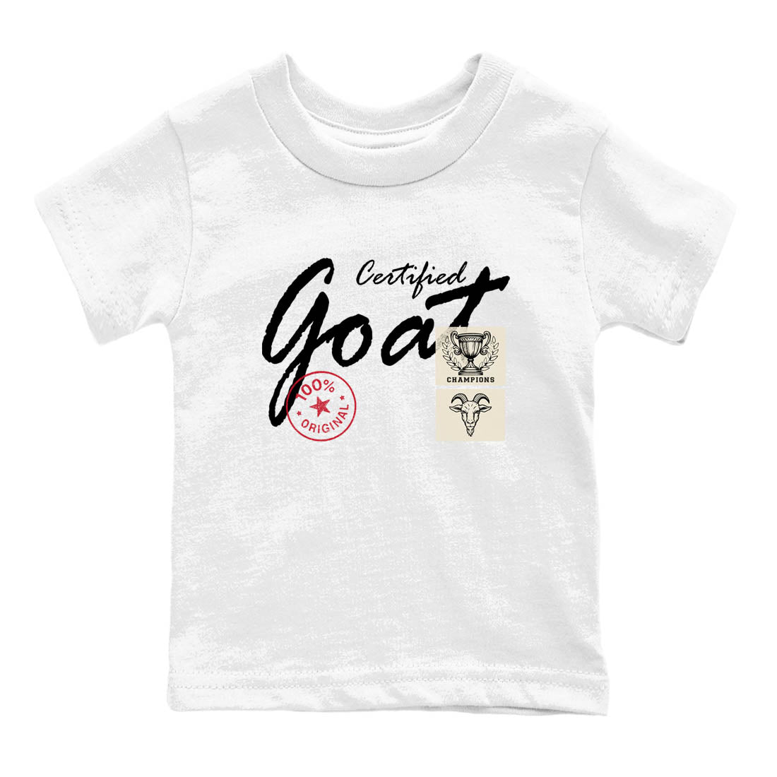 Sneaker Threads  Sneaker Tees To Match Air Foamposite One Pearl  Certified Goat Youth Graphic Tee White 2. Perfect for Jordan releases 2025 colorways.
