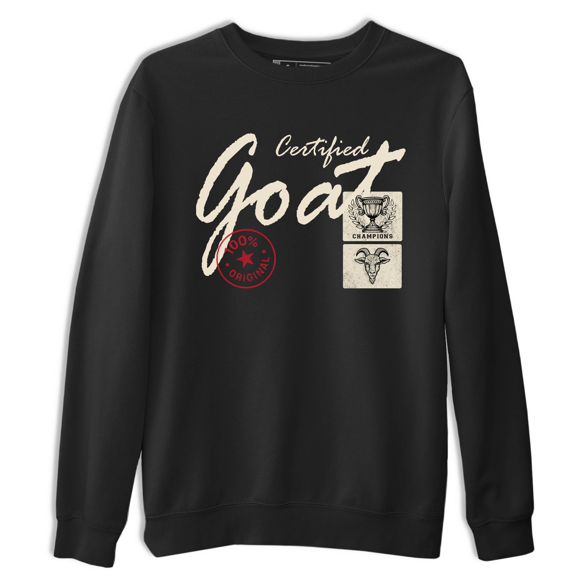 Sneaker Threads  Sneaker Tees To Match Air Foamposite One Pearl  Certified Goat Graphic Tee Black 2. Perfect for Jordan releases 2025 colorways.