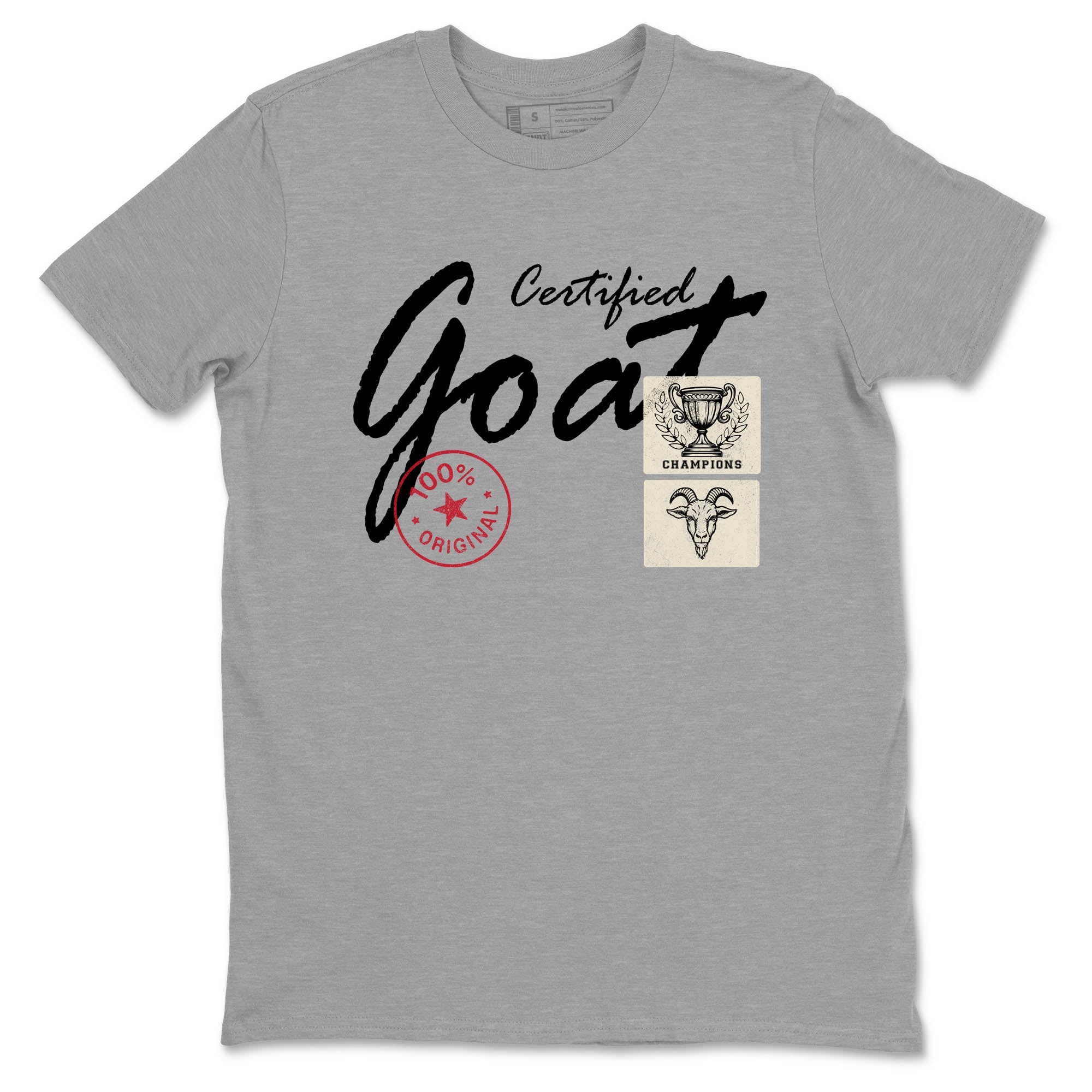 Sneaker Threads  Sneaker Tees To Match Air Foamposite One Pearl  Certified Goat Graphic Tee Heather Grey 2. Perfect for Jordan releases 2025 colorways.