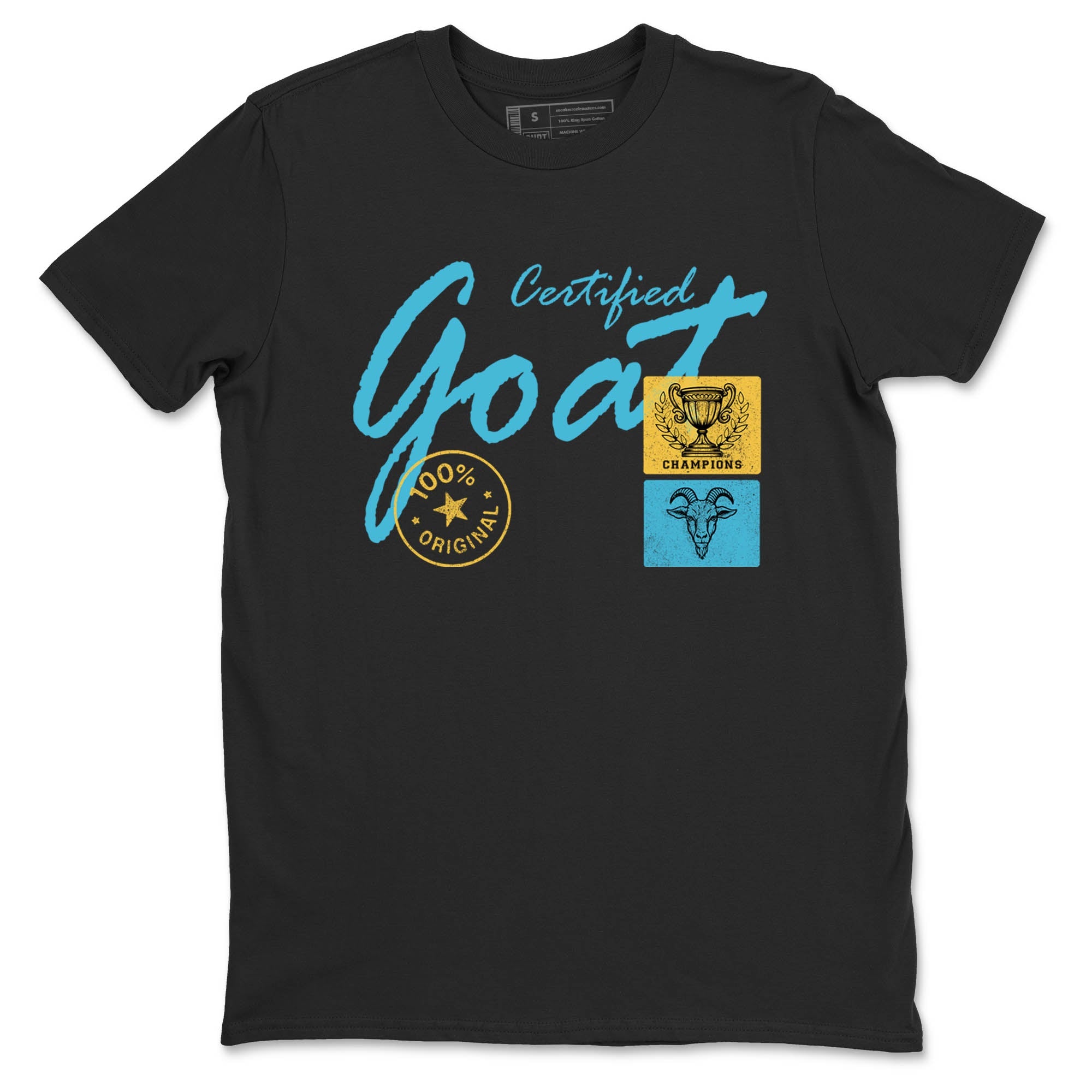 Sneaker Threads  Sneaker Tees To Match Air Jordan 11 Retro Gamma  Certified Goat Graphic Tee Black 2. Perfect for Jordan releases 2025 colorways.