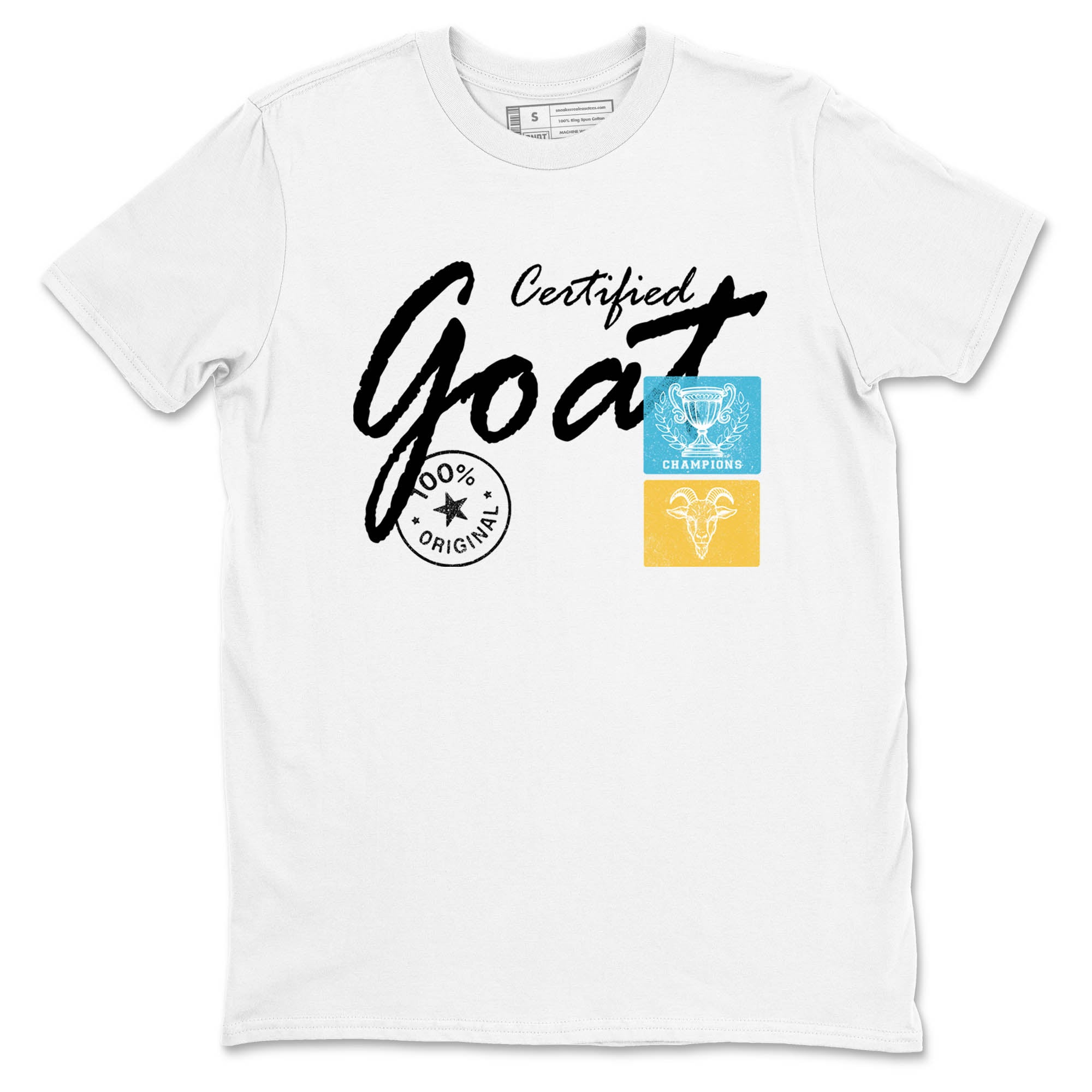 Sneaker Threads  Sneaker Tees To Match Air Jordan 11 Retro Gamma  Certified Goat Graphic Tee White 2. Perfect for Jordan releases 2025 colorways.