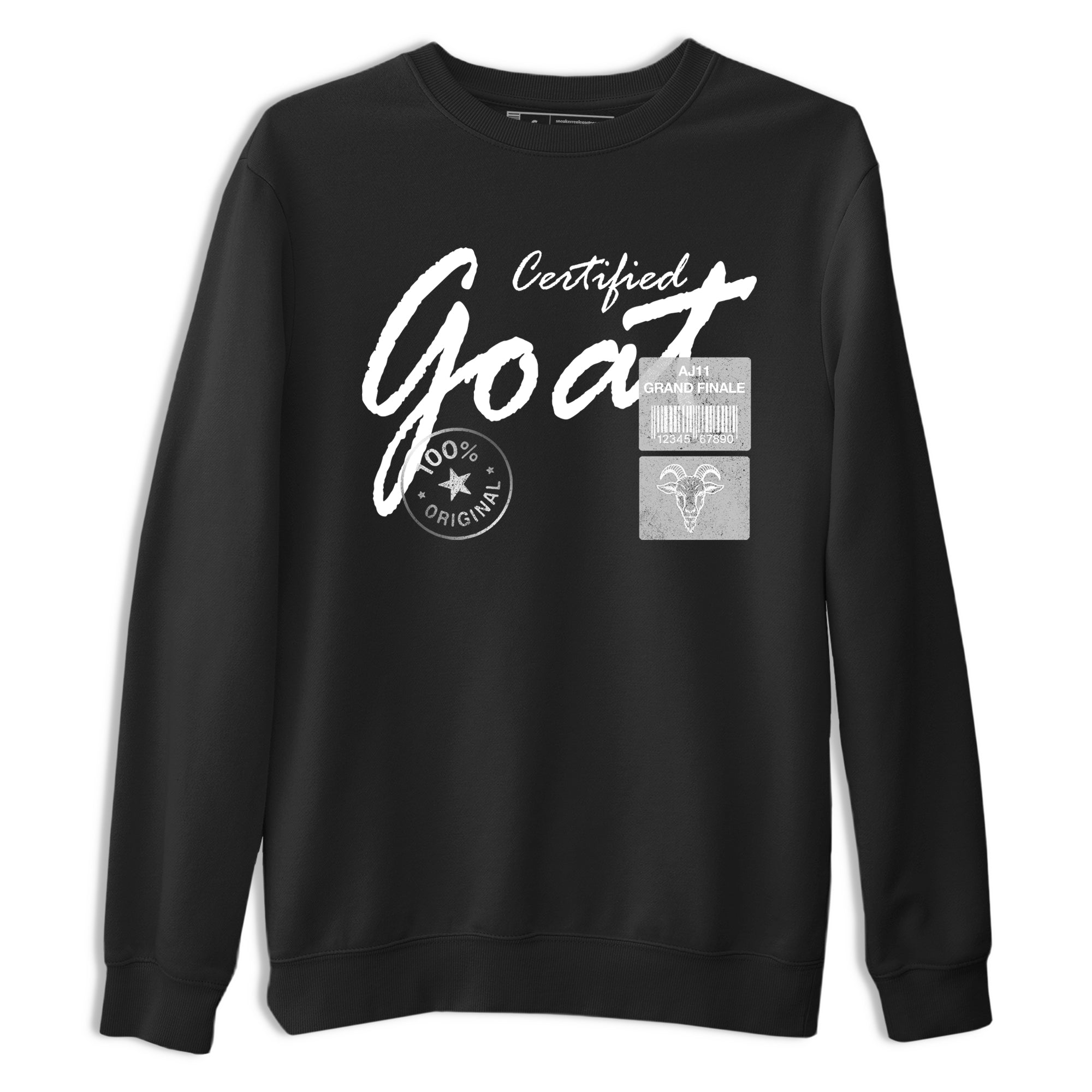 11s Grand Finale Sneaker match tees  Sneaker Tees To Match Jordan 11 Grand Finale Sneakers  Certified Goat Graphic Tee Black 2