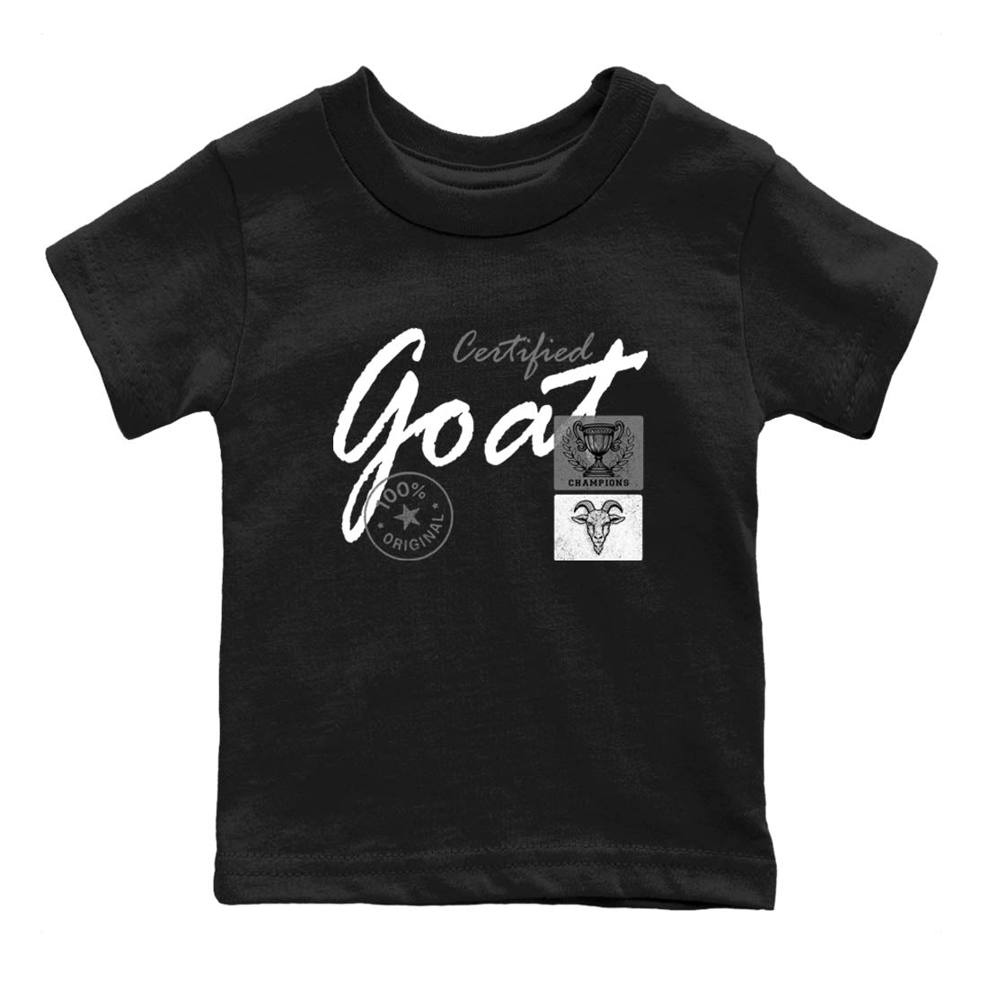 Sneaker Threads  Sneaker Tees To Match Air Jordan 4 Black Cat  Certified Goat Youth Graphic Tee Black 2. Perfect for Jordan releases 2025 colorways.